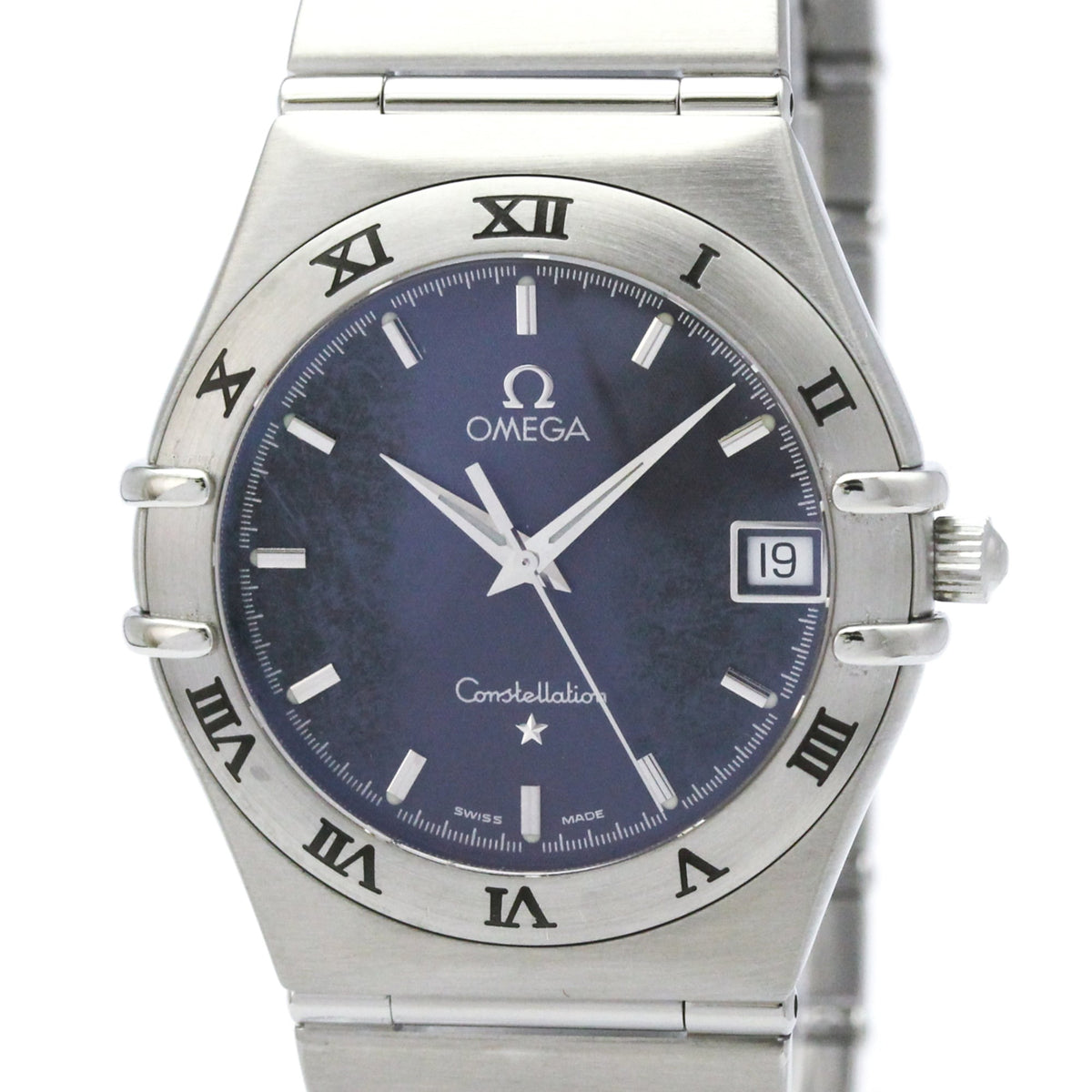 Pre-Owned OMEGA Constellation Stainless Steel Quartz Mens Watch 1512.40 Polished