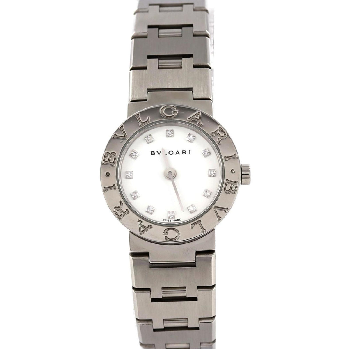 Pre-Owned Bvlgari 12P BB23SS BB23WSS 12JA SS Wristwatch Quartz