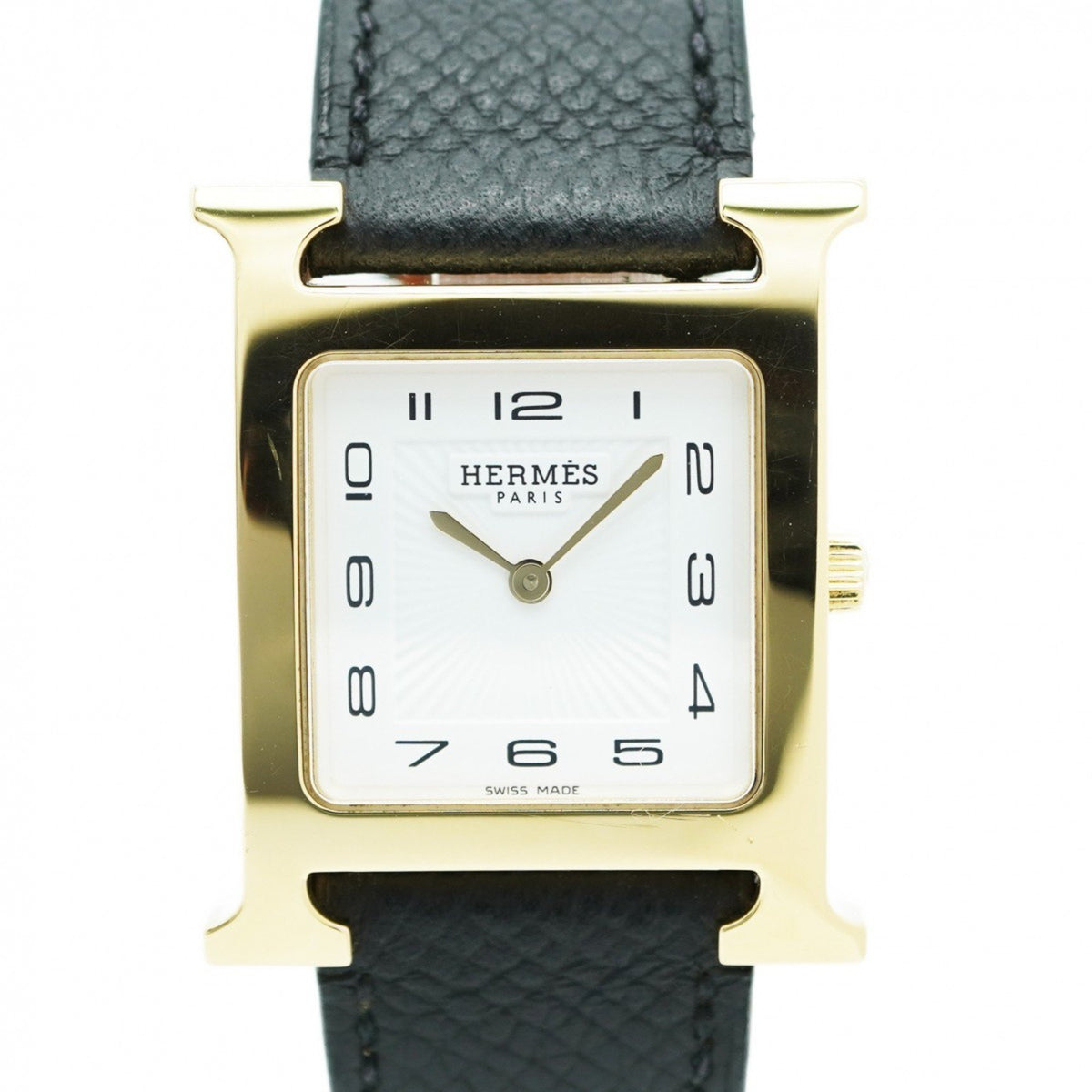 Pre-Owned Herm?s H Watch HH1.501 White Dial Women's