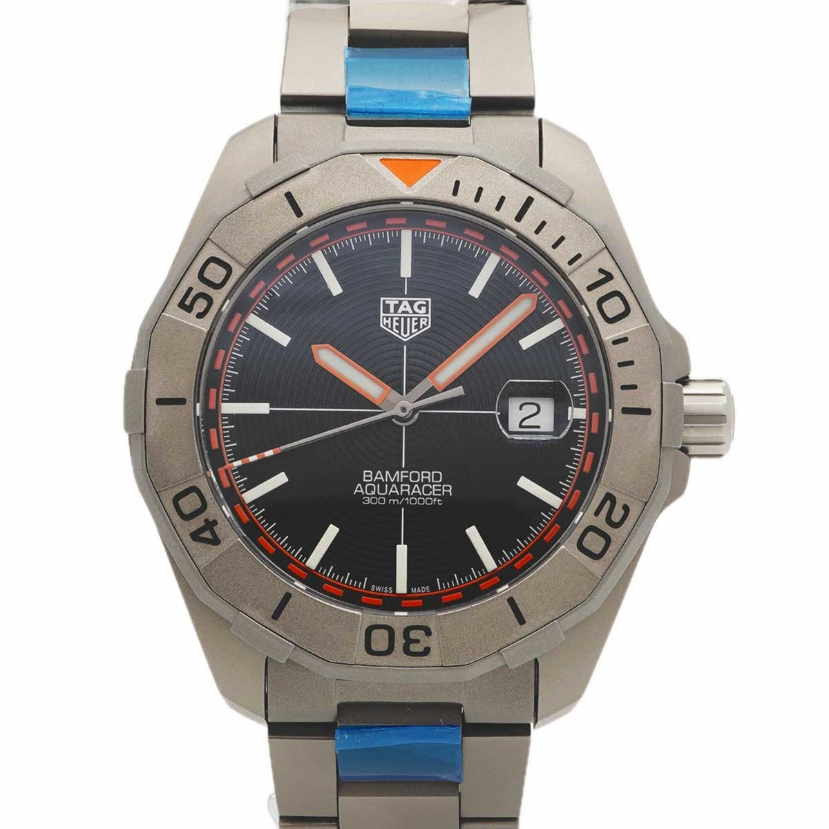 Pre-Owned TAG Heuer Aquaracer Vanford Limited Edition WAY208F Black Dial Men's Watch