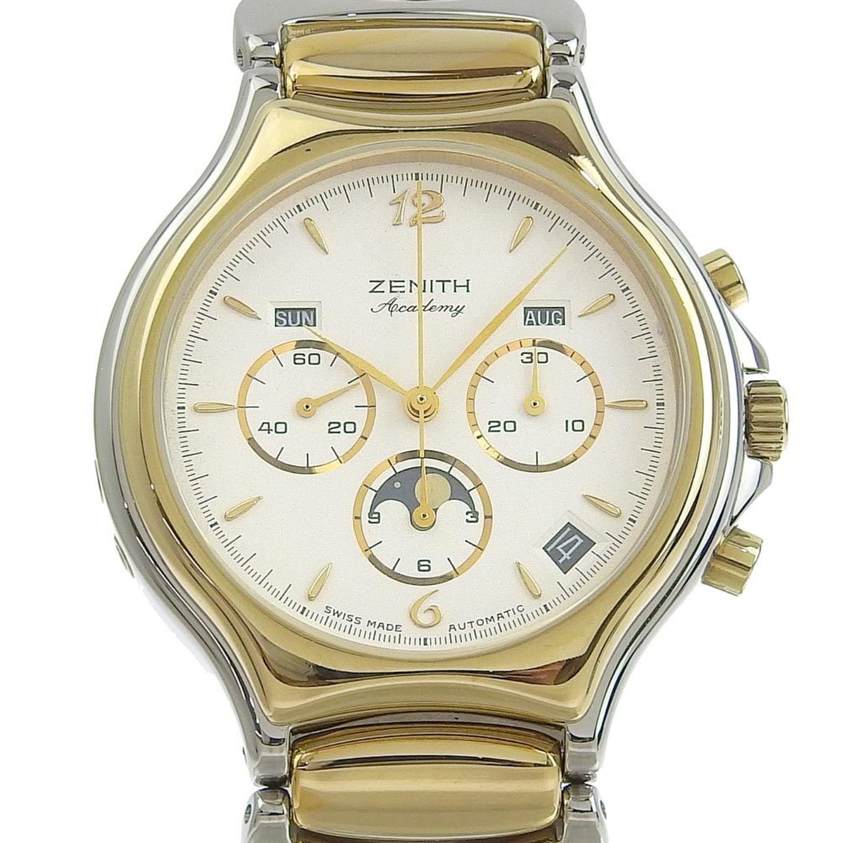 Pre-Owned Zenith ZENITH Academy Elprimero Moon Phase Triple Calendar Automatic Winding Watch 2022/08 Overhauled