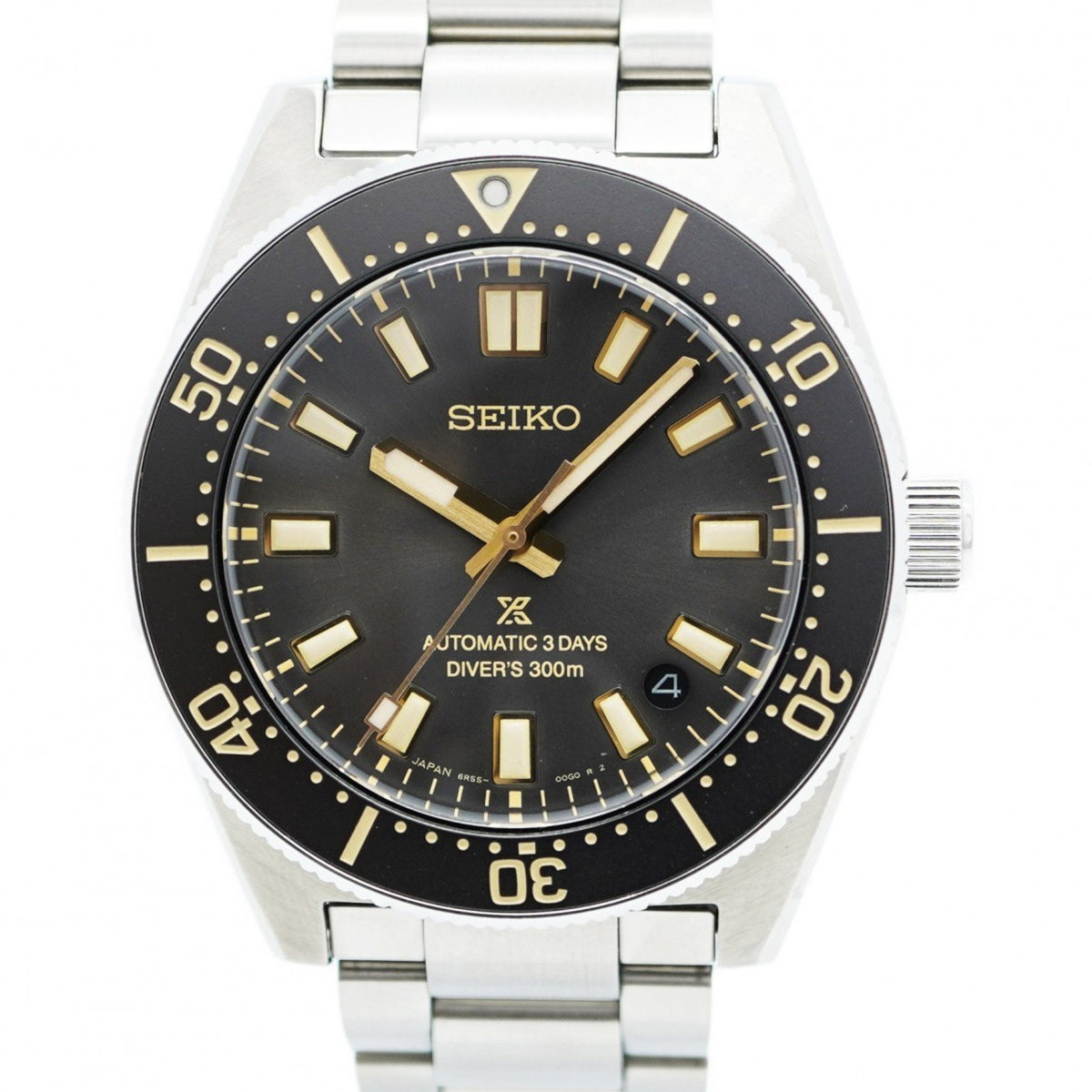 Pre-Owned Seiko Prospex 6R55-00G0 Grey Dial Men's Watch