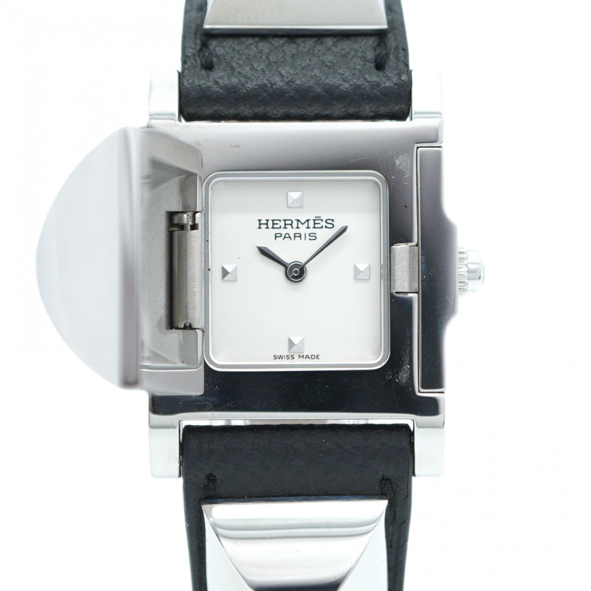 Pre-Owned Herm?s Medor ME3.210 White Dial Women's Watch