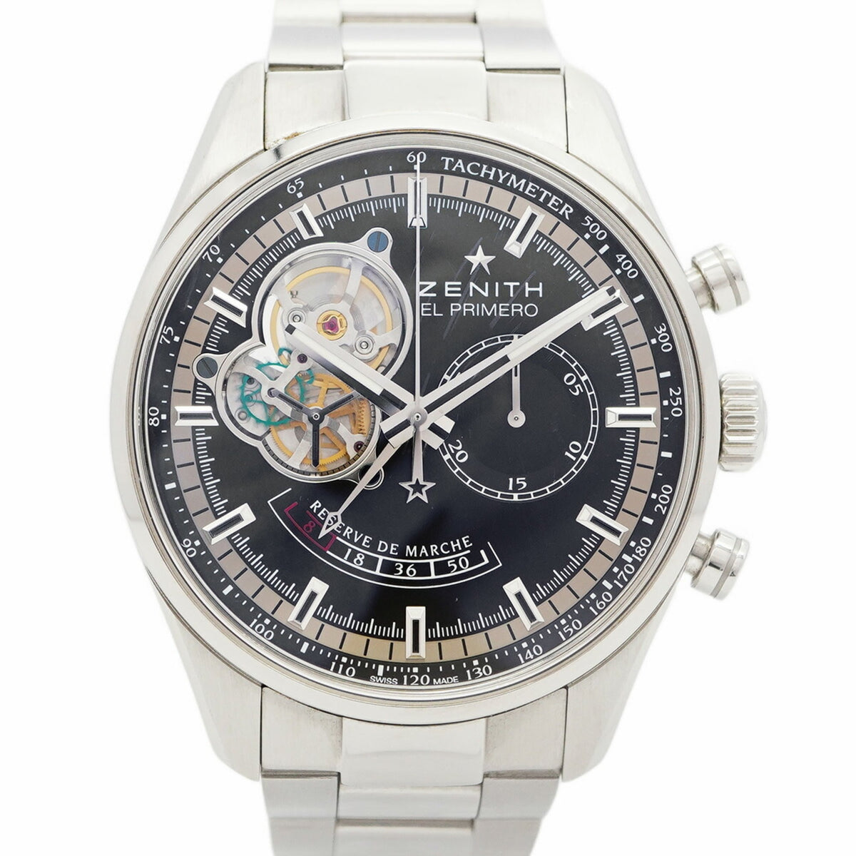 Pre-Owned Zenith Chronomaster El Primero 03.2080.4021 21.M2040 Black Dial Men's Watch
