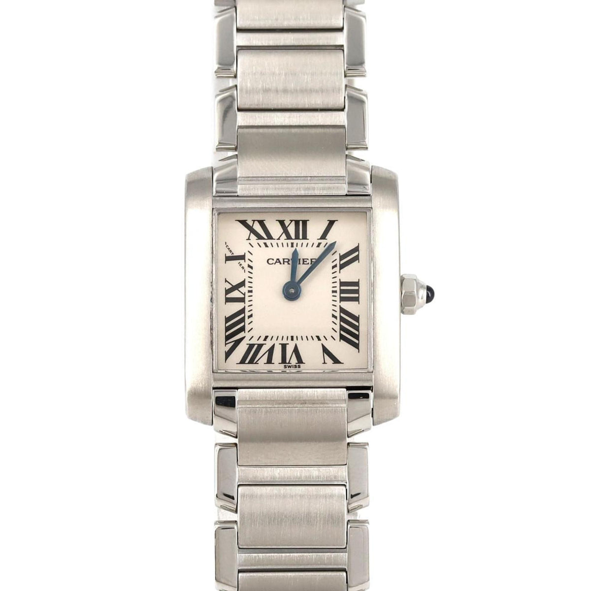 Montre-bracelet à quartz Cartier Tank Francaise SM W51008Q3 SS d'occasion 
