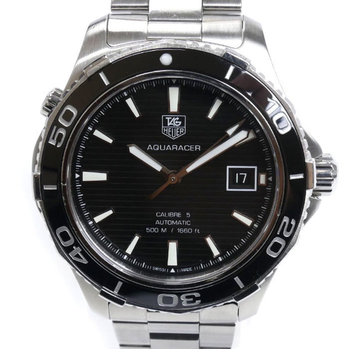 Pre-Owned TAG HEUER Aquaracer Calibre 5 Automatic Wristwatch WAK2110.BA0830 Men's