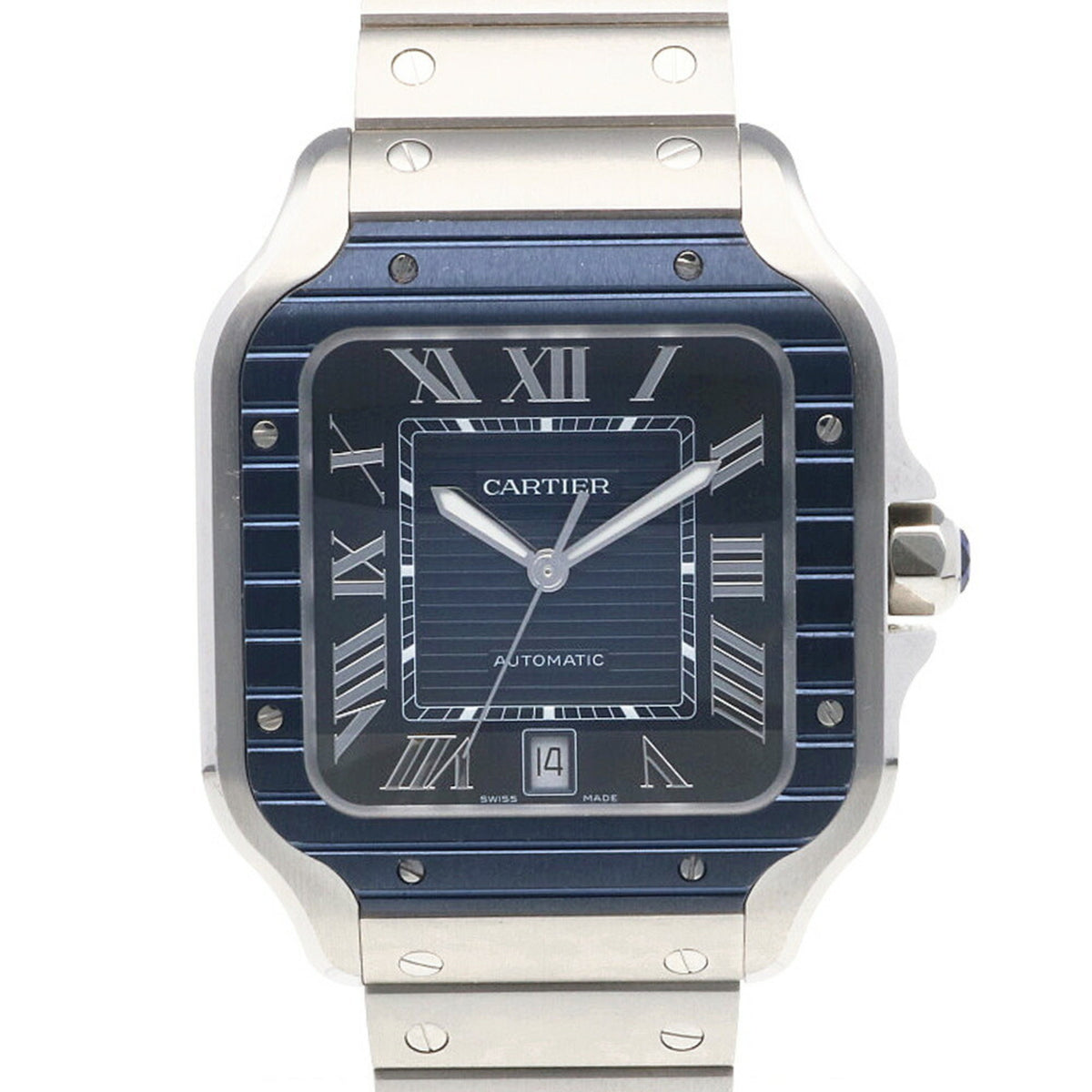 Gebrauchte Cartier CARTIER Santos de LM Uhr Edelstahl WSSA0048 Herren 