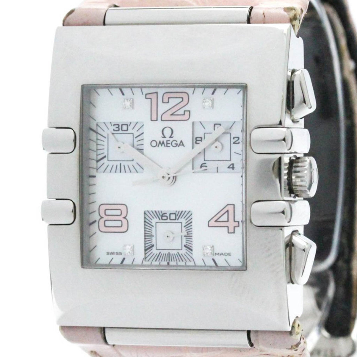 Pre-Owned OMEGA Constellation Quadra Diamond MOP Dial Ladies Watch 1841.70.34 BF569425