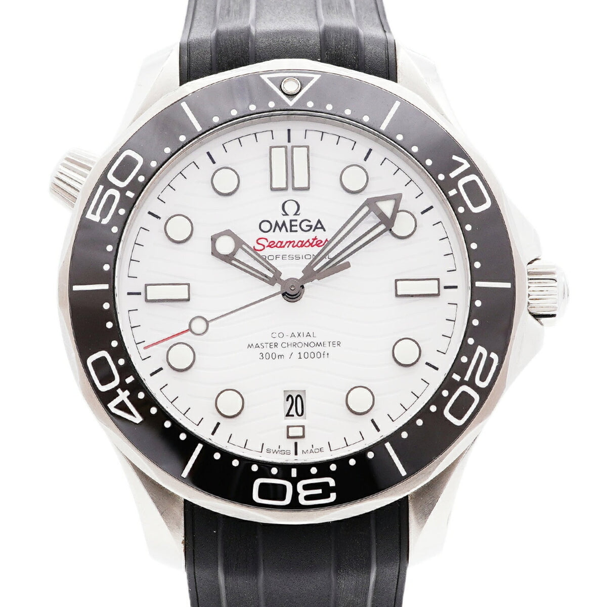 Pre-Owned Omega Seamaster Diver 300M 210.32.42.20.04.001 White Dial Men's Watch