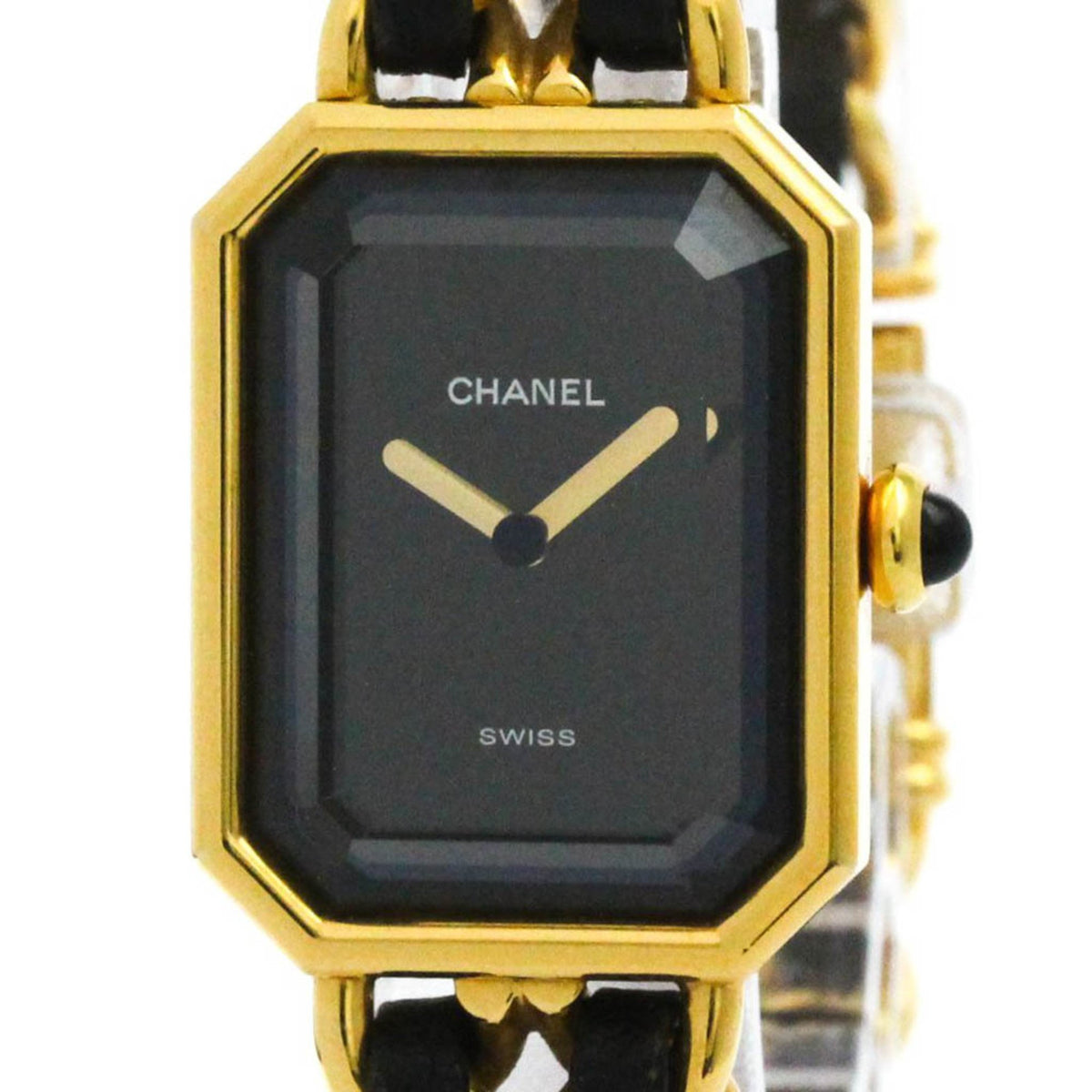 Pre-Owned CHANEL Premiere Size L Gold Plated Quartz Ladies Watch H0001