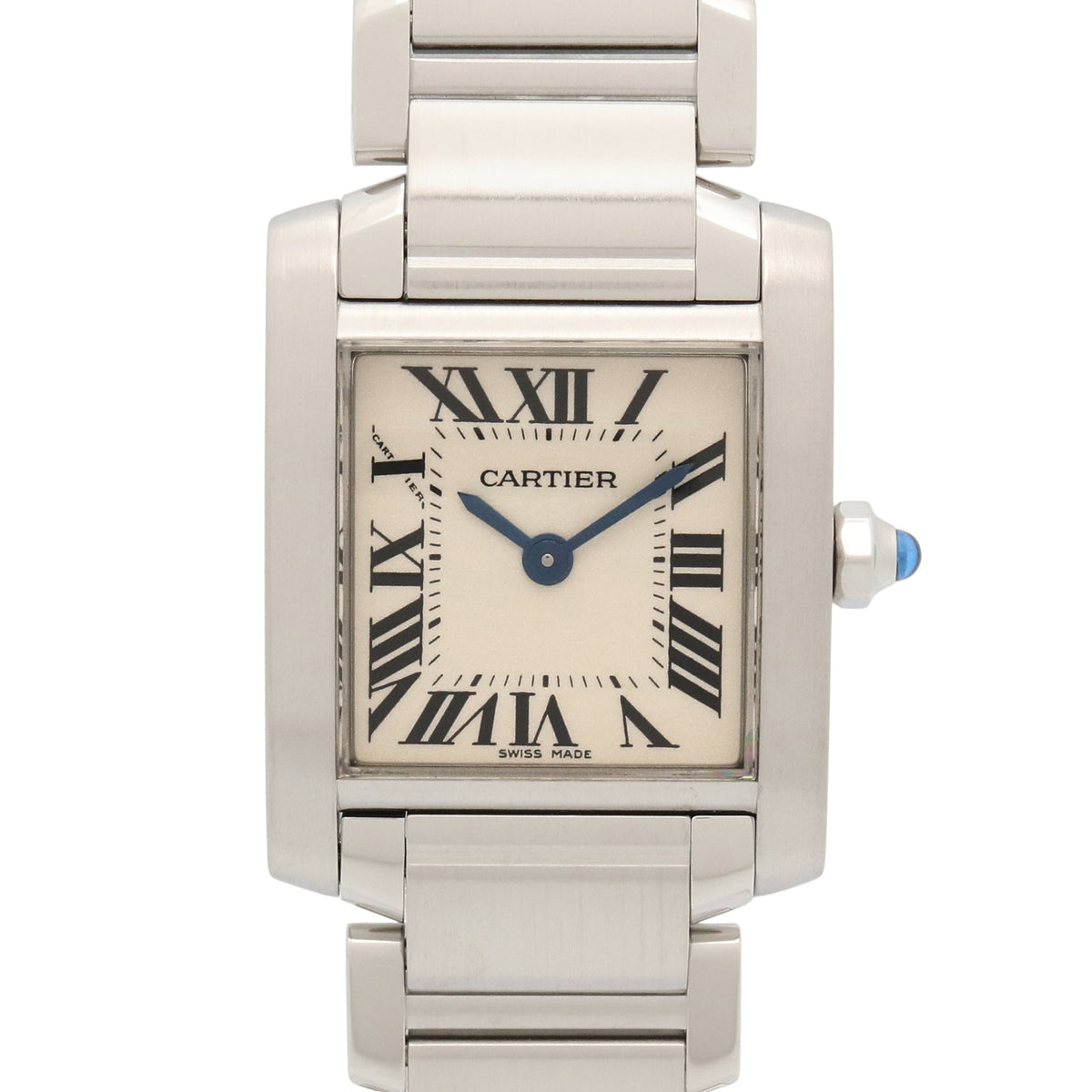 Pre-Owned Cartier Tank Fran?aise SM Watch, Stainless Steel, Ladies, Silver Tone, W51008Q3