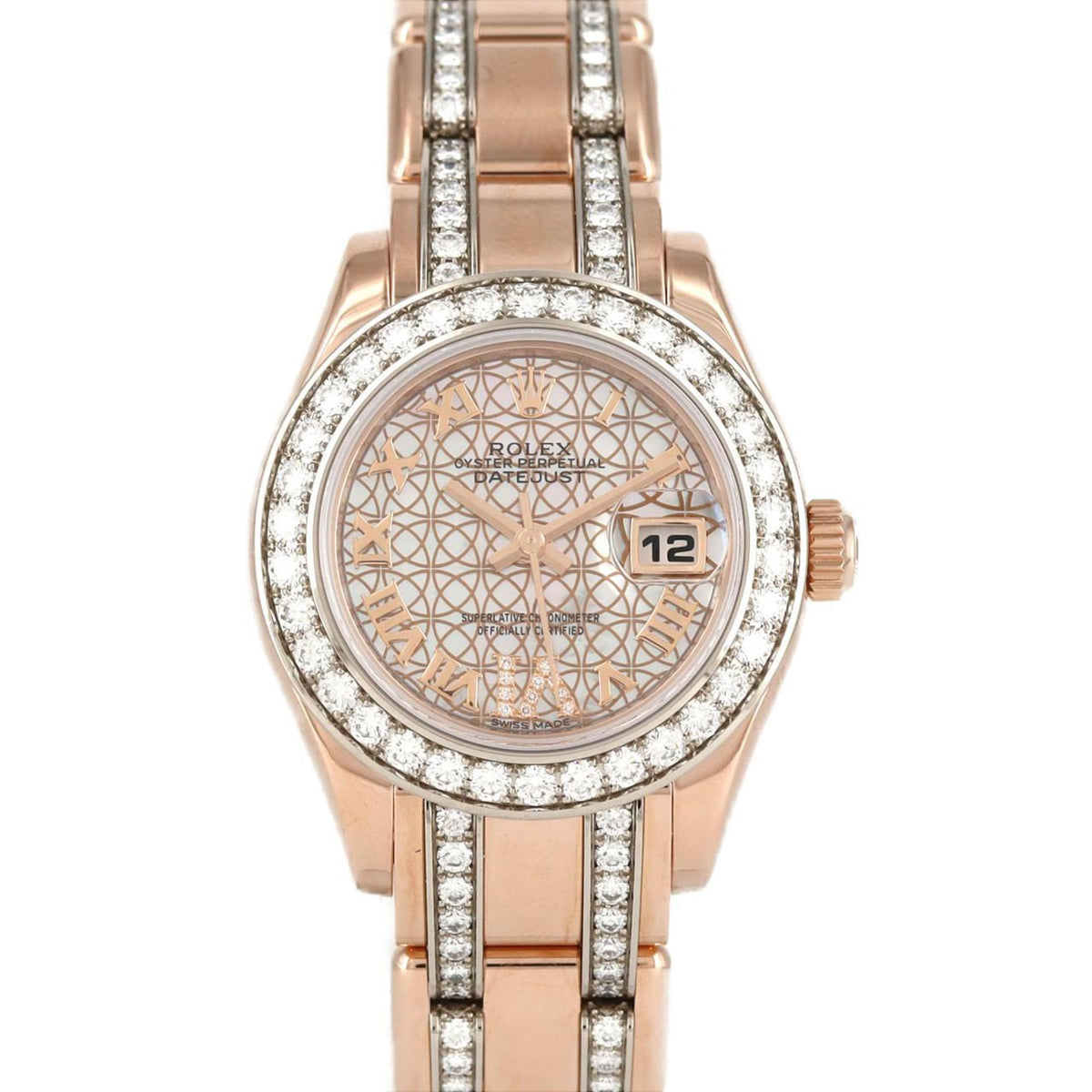Pre-Owned Rolex Pearlmaster 80285NR PGxWG Automatic Watch, Random Number