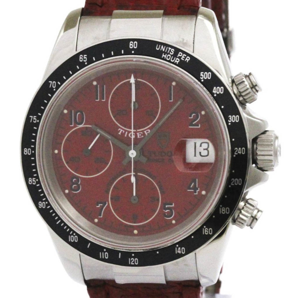Pre-Owned TUDOR Prince Date Tiger Steel Automatic Mens Watch 79260 Polished