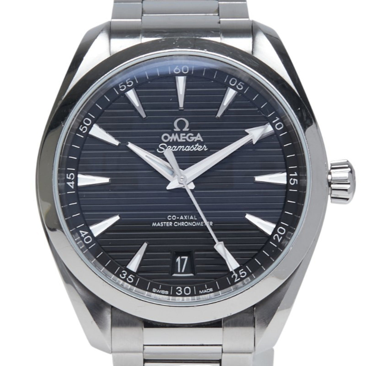 Pre-Owned OMEGA Seamaster Aqua Terra Co-Axial Master Chronometer Watch 220.10.41.21.01.001 Automatic Black Dial Stainless Steel Men's
