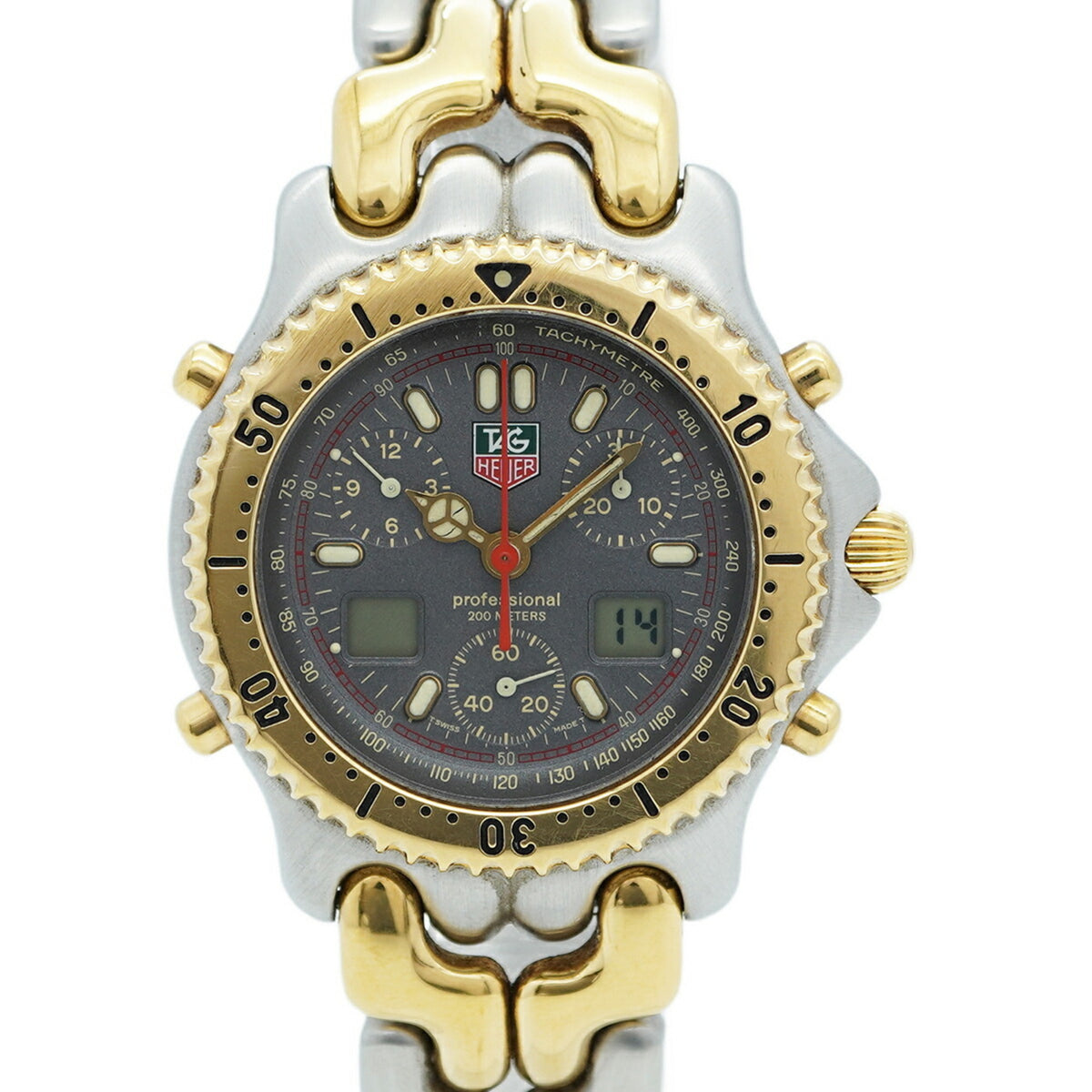Pre-Owned TAG Heuer Sel CG1122-0 Men's Watch with Gray Dial