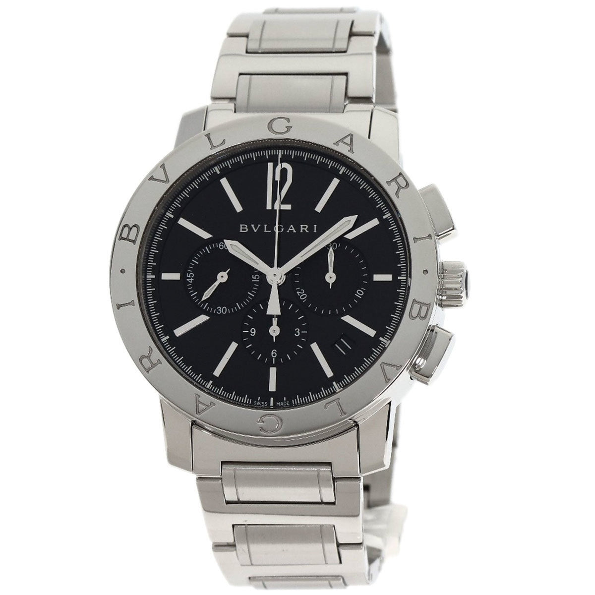 Pre-Owned BVLGARI BB41BSSDCH Men's Watch in Stainless Steel/SS