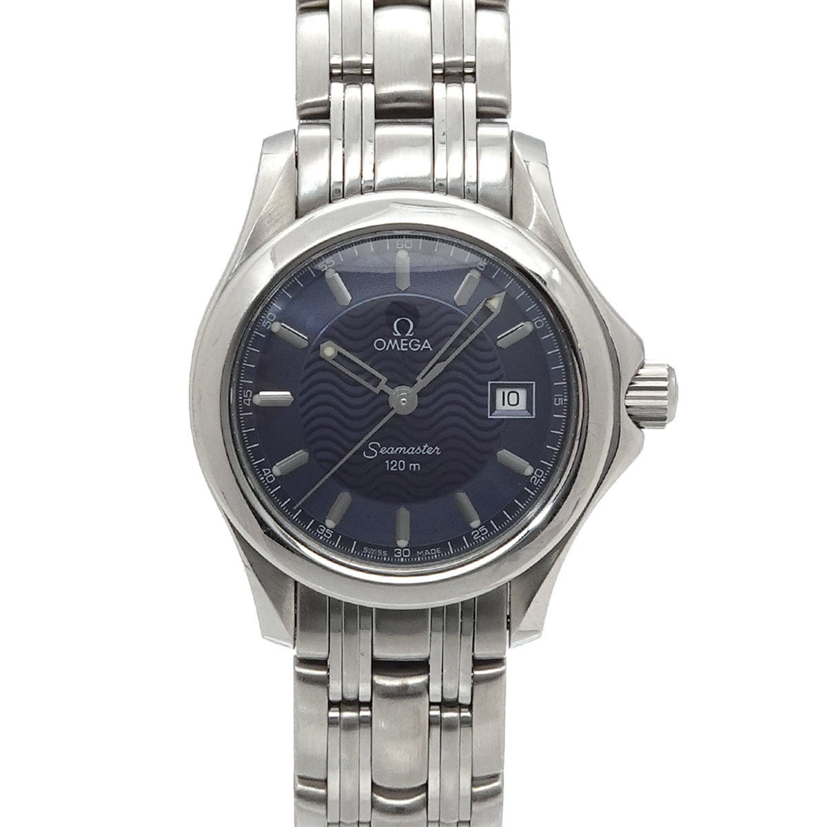 Pre-Owned Omega Seamaster 120m 2571 81 Ladies' Watch, Date, Blue, Quartz Watch