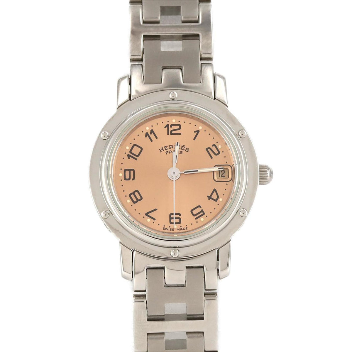 Montre à quartz Hermes Clipper CL4.210 SS d'occasion 