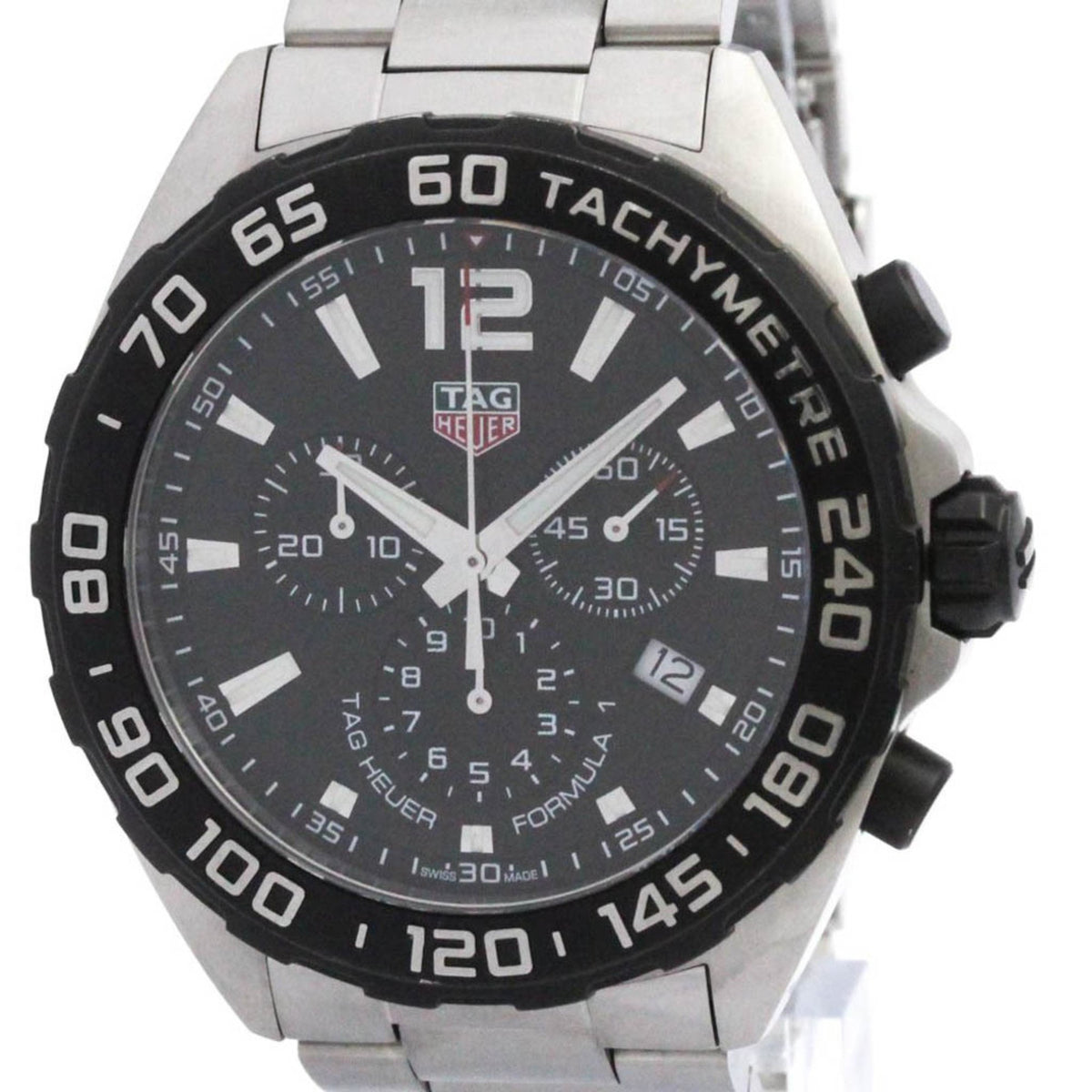 Pre-Owned TAG HEUER Formula 1 Chronograph Steel Quartz Watch CAZ1010 Polished