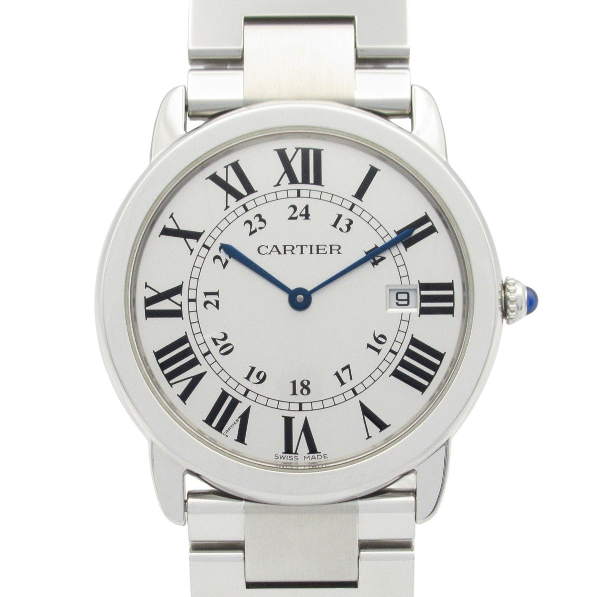 Pre-Owned Cartier Ronde Solo de LM Stainless Steel Men's Watch, Silver (W6701005)
