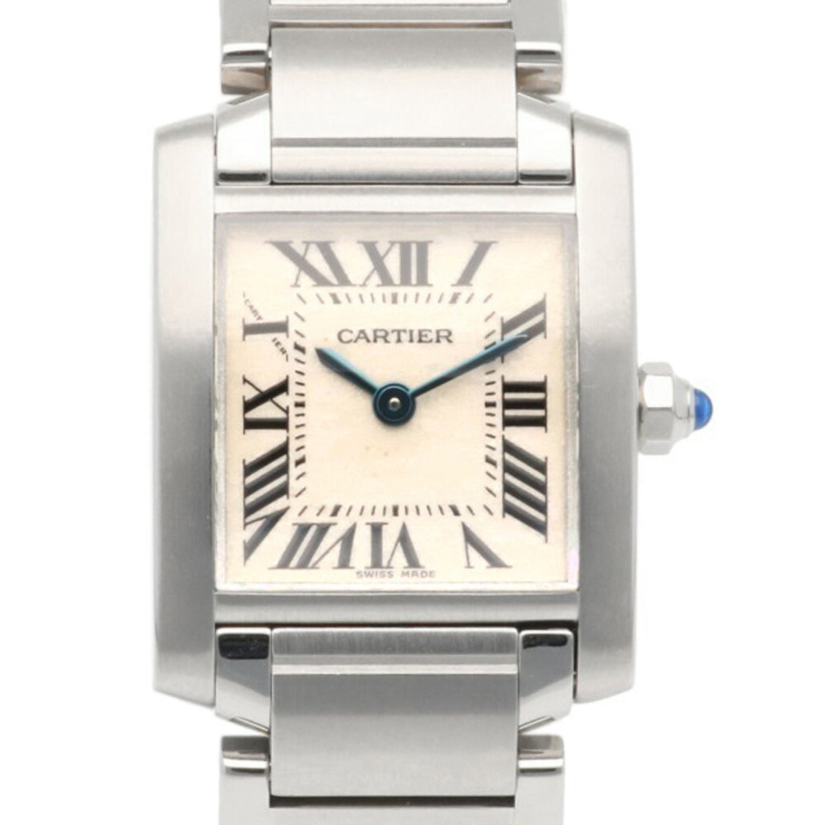 Pre-Owned Cartier Tank Francaise SM Watch Stainless Steel 2384 Quartz Ladies CARTIER