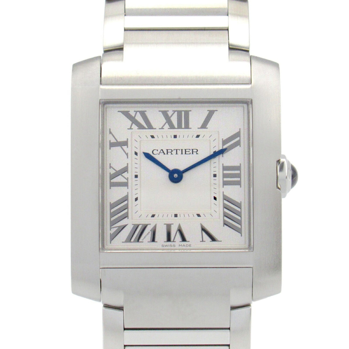 Gebrauchte CARTIER Tank Francaise MM Armbanduhr Edelstahl Jungen Silber WSTA0074 