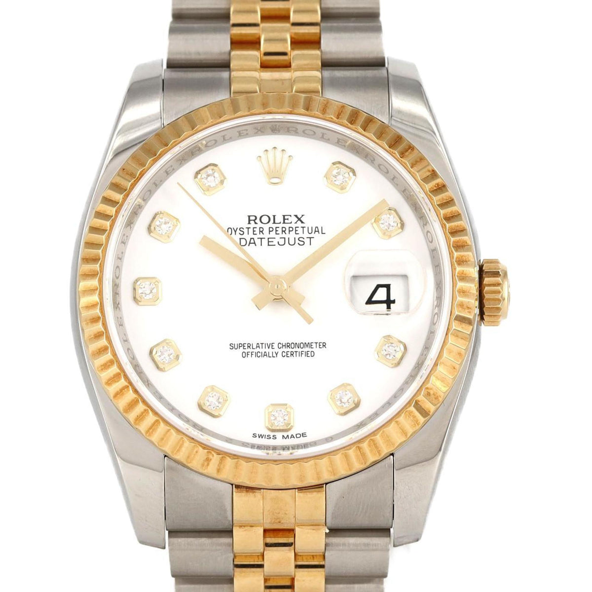 Pre-Owned Rolex Datejust 116233G SSxYG Automatic Watch G Serial