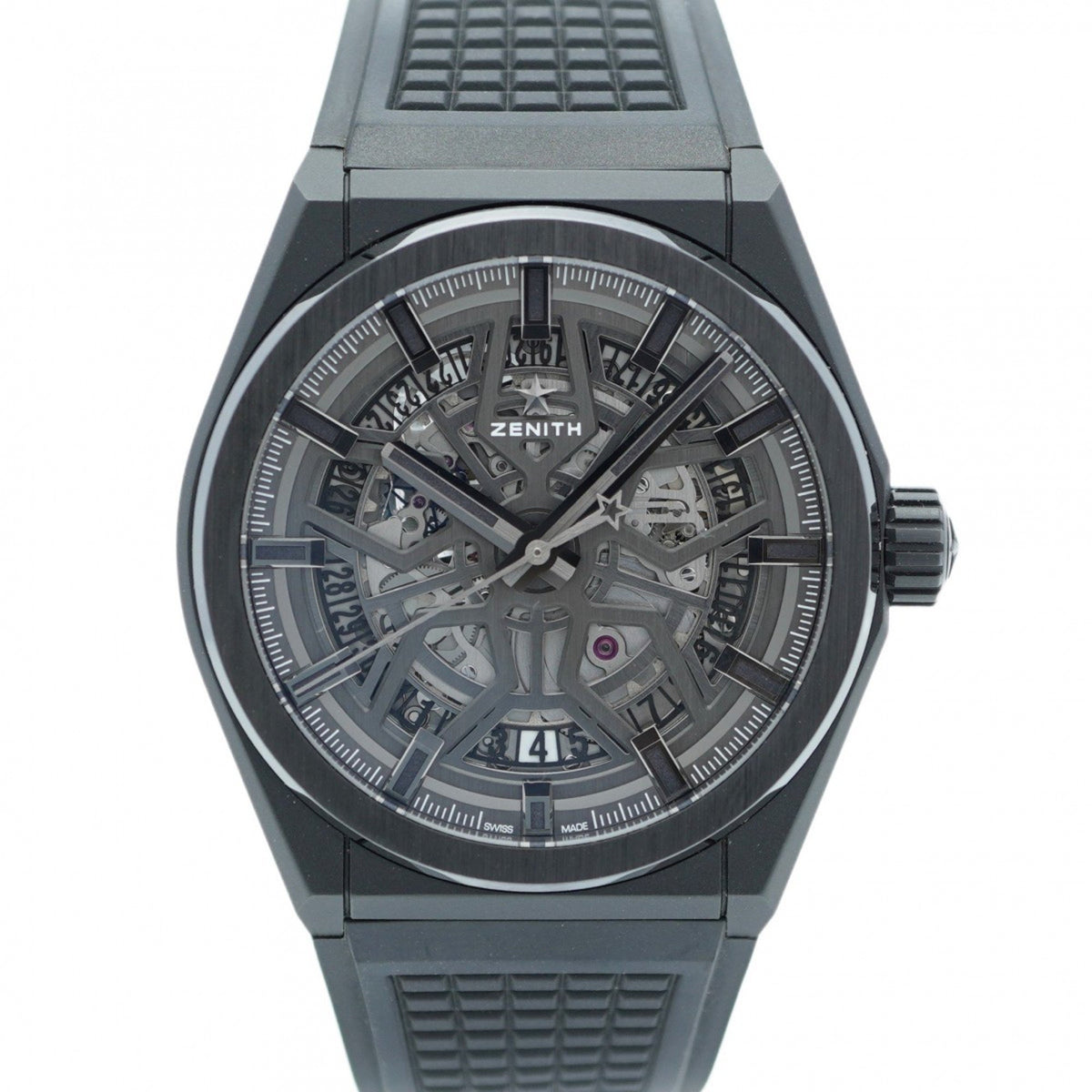 Pre-Owned Zenith Defy 49.9000.670 Skeleton Dial Watch for Men