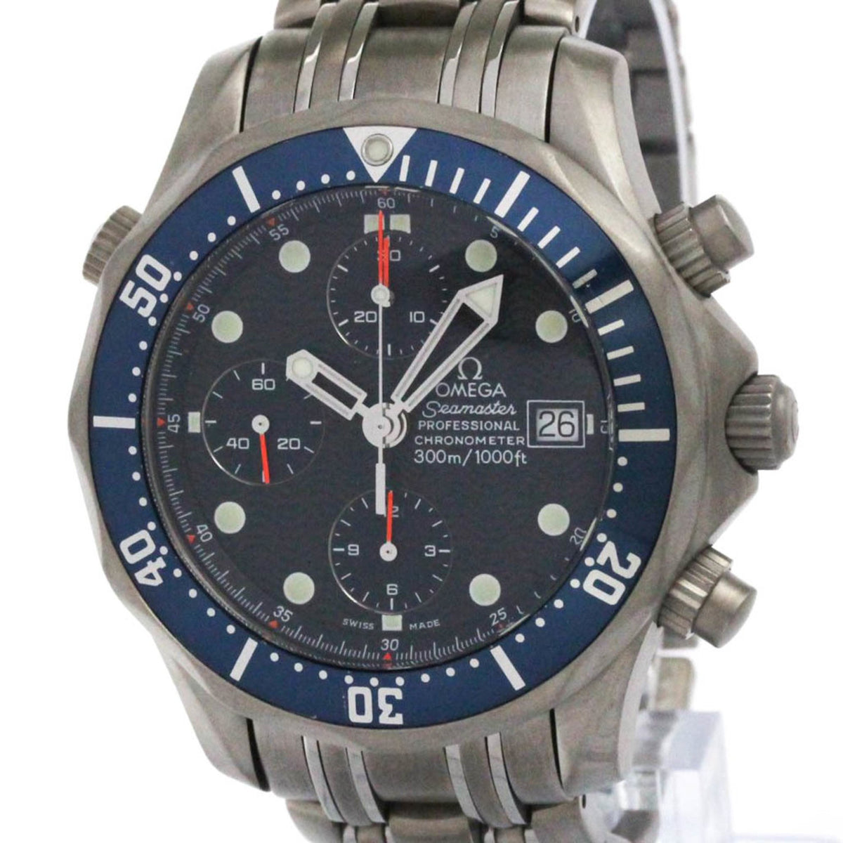 Pre-Owned OMEGA Seamaster Professional 300M Chronograph Watch 2298.80 Polished