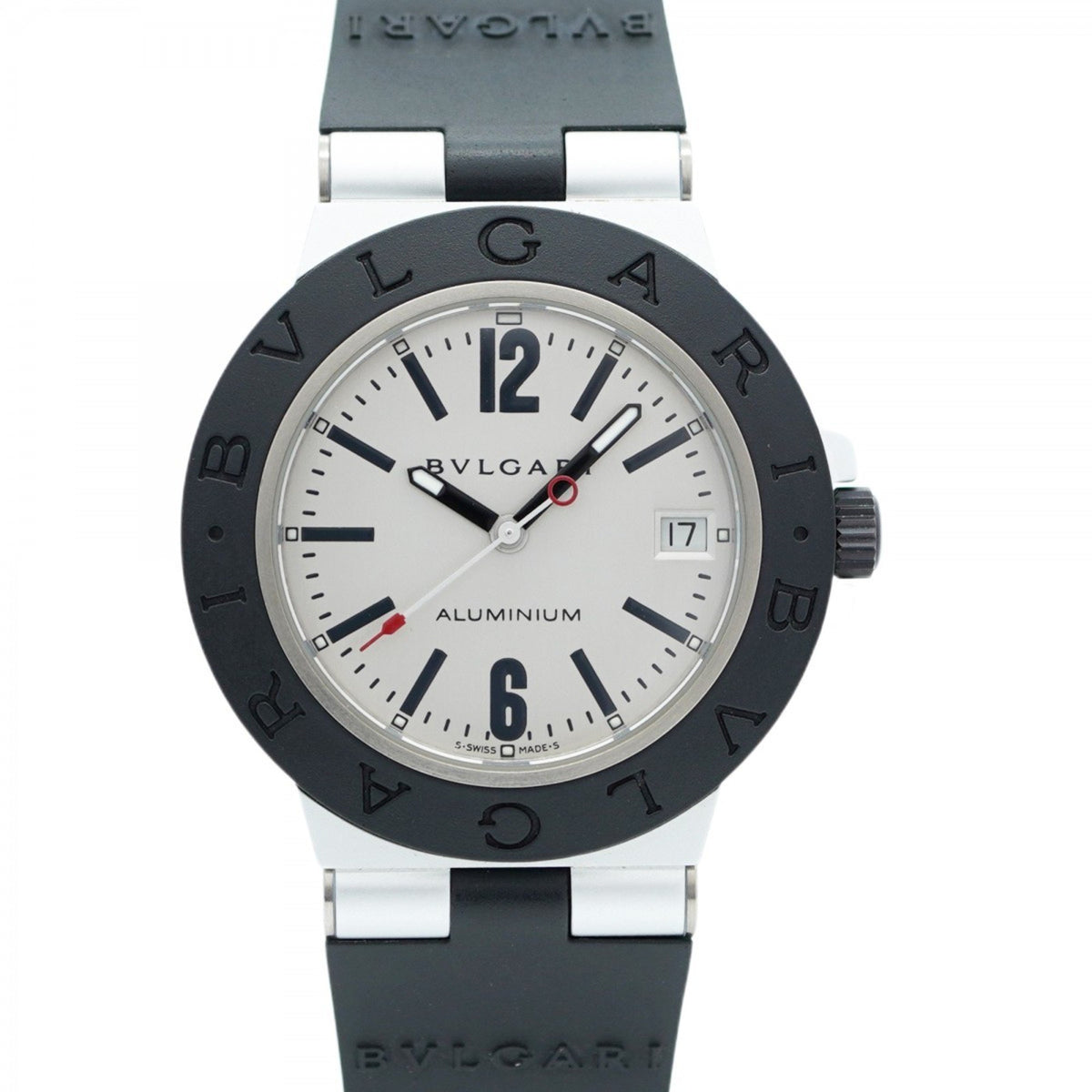 Pre-Owned Bvlgari Aluminium AL38TA Silver Dial Men's Watch