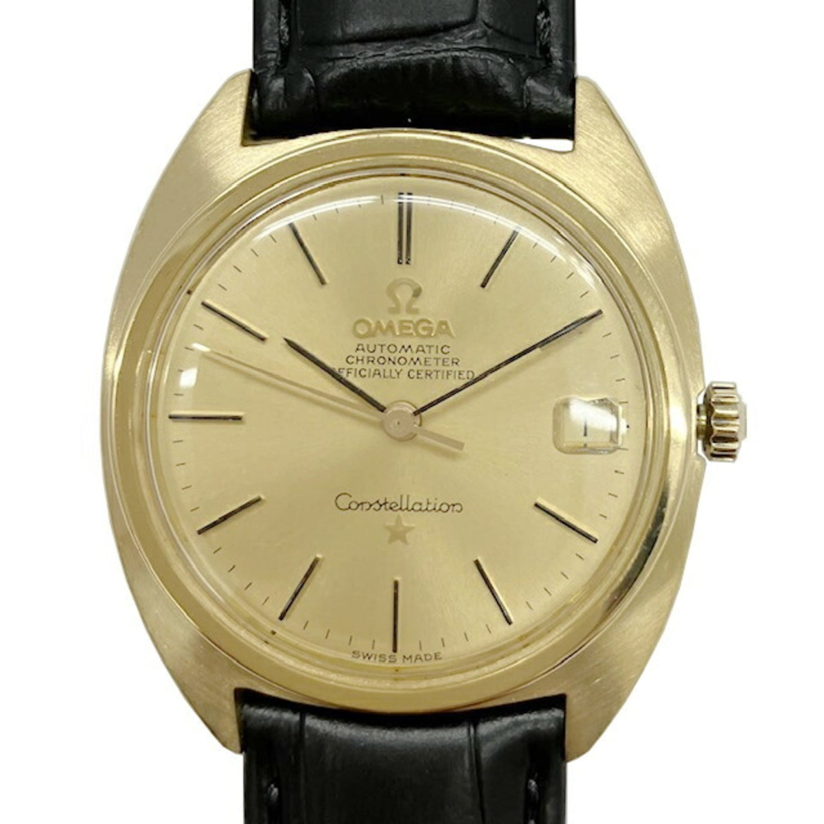 Pre-Owned OMEGA Constellation 168.009 Cal.561 750 168.017 18K Automatic Watch with Date Function for Men
