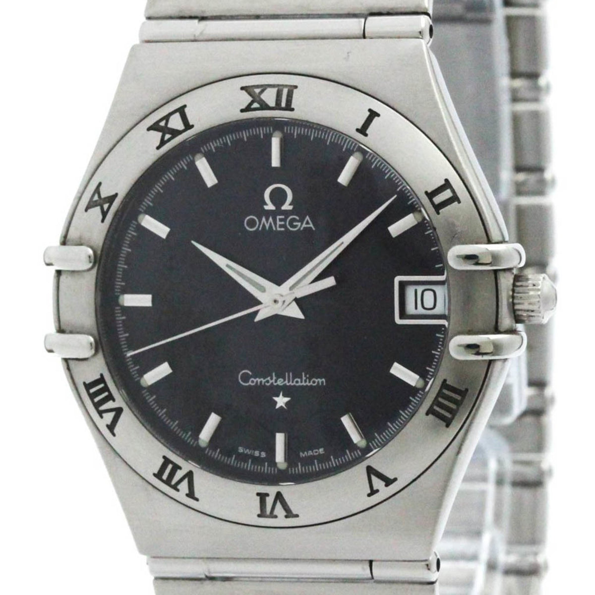 Pre-Owned Polished OMEGA Constellation Stainless Steel Quartz Mens Watch 1512.40 BF579226