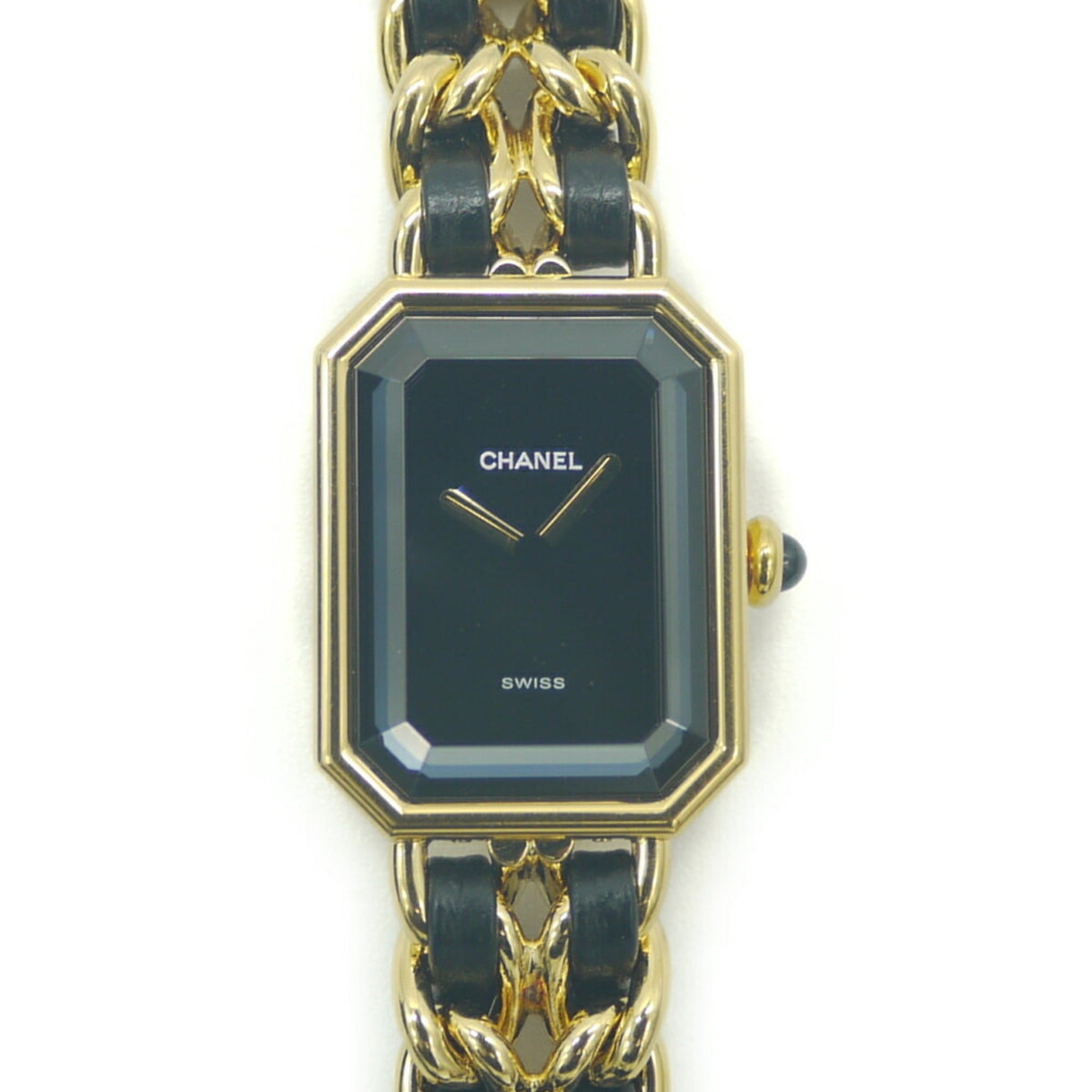 Montre femme CHANEL Premiere taille M d'occasion à quartz H0001 cadran noir 