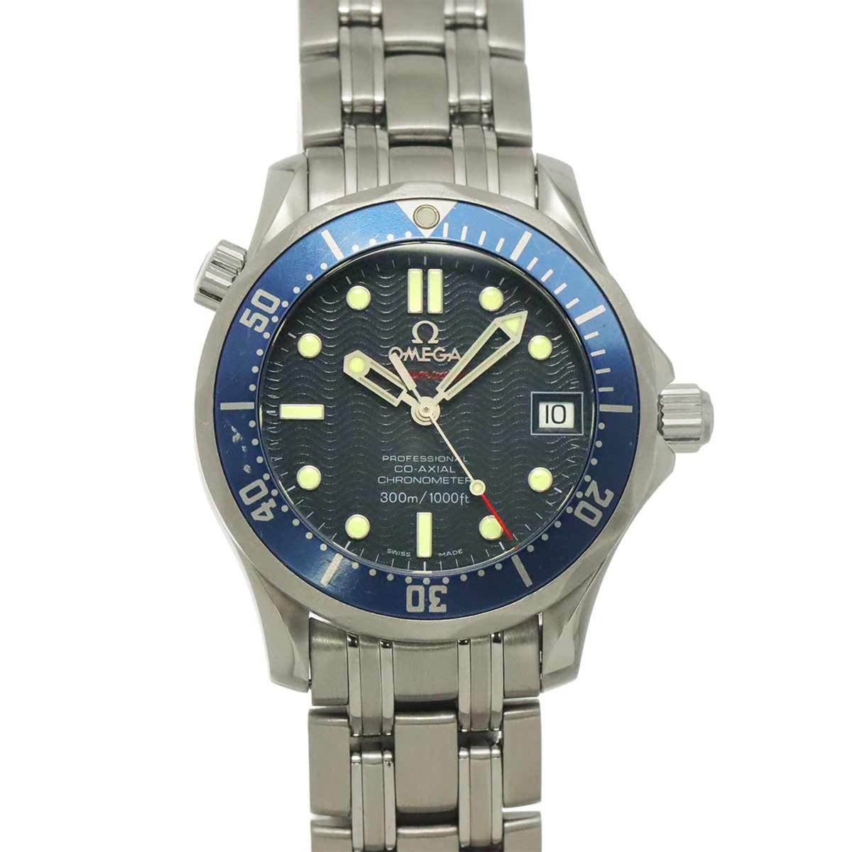 Pre-Owned Omega Seamaster 300 Professional Co-Axial 2222 80 Boys' Watch, Date, Blue, Automatic Winding