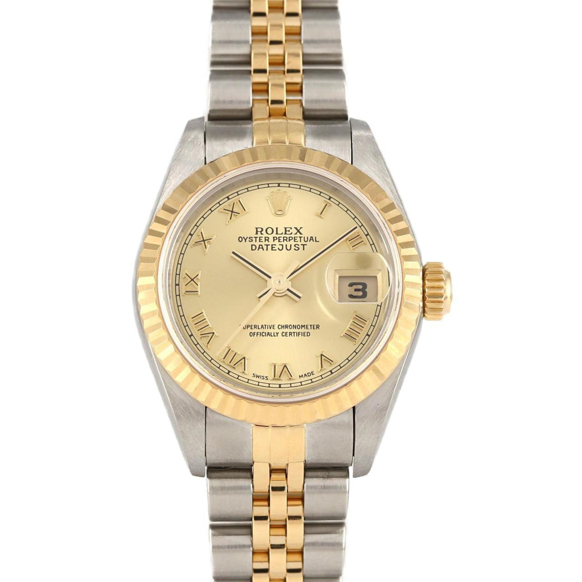 Pre-Owned Rolex Datejust 79173 SSxYG Automatic Watch P-Serial