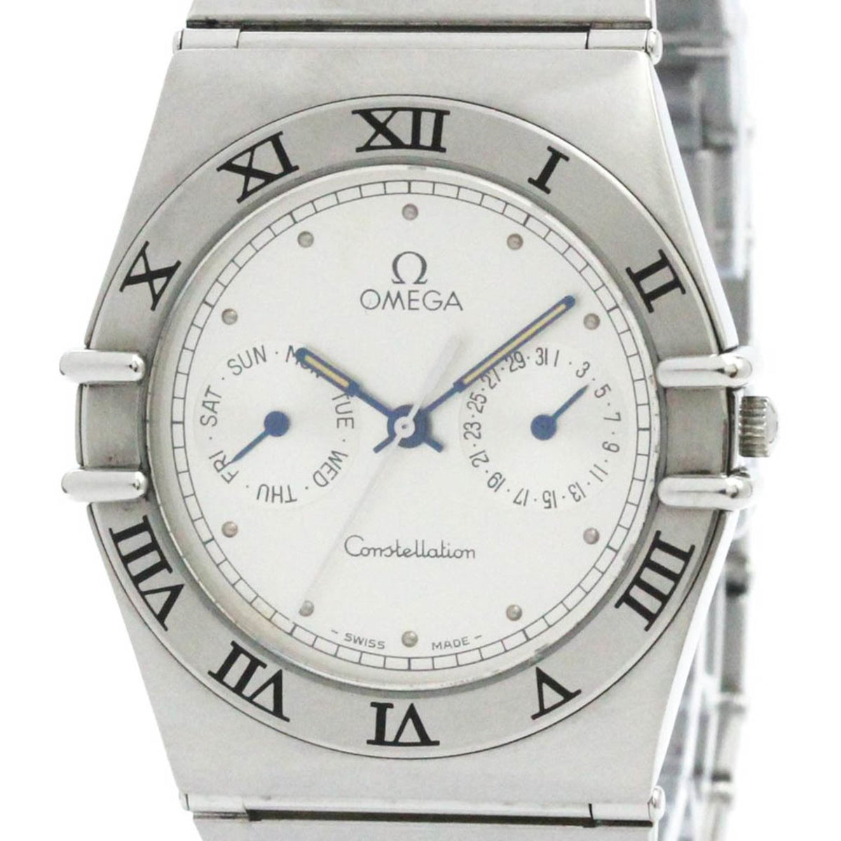 Pre-Owned Polished OMEGA Constellation Stainless Steel Quartz Mens Watch 396.1070 BF581475