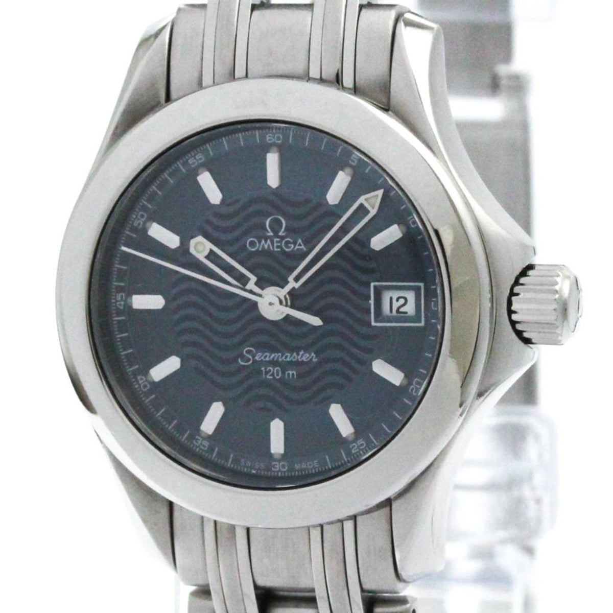 Montre Omega Seamaster 120M d'occasion à quartz en acier poli pour femme 2571.81 BF573603 