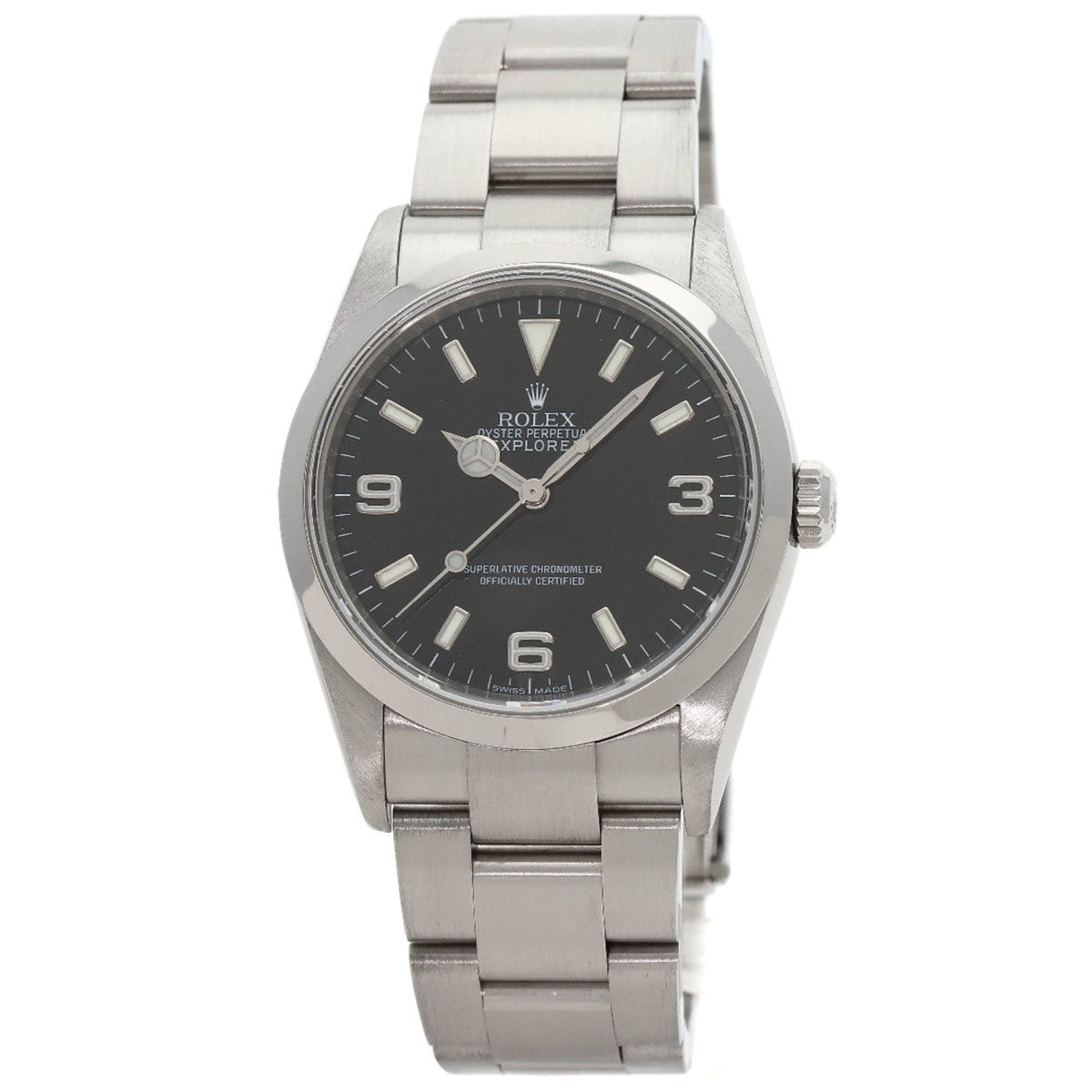 Pre-Owned Rolex 114270 Explorer Roulette Watch Stainless Steel SS Men's ROLEX