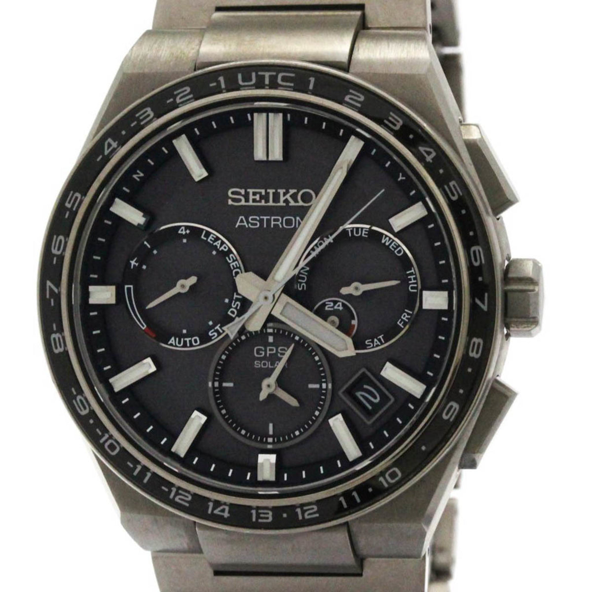 Pre-Owned SEIKO Astron Nexter Titanium Solar Mens Watch SBXC111(5X53-0BR0)
