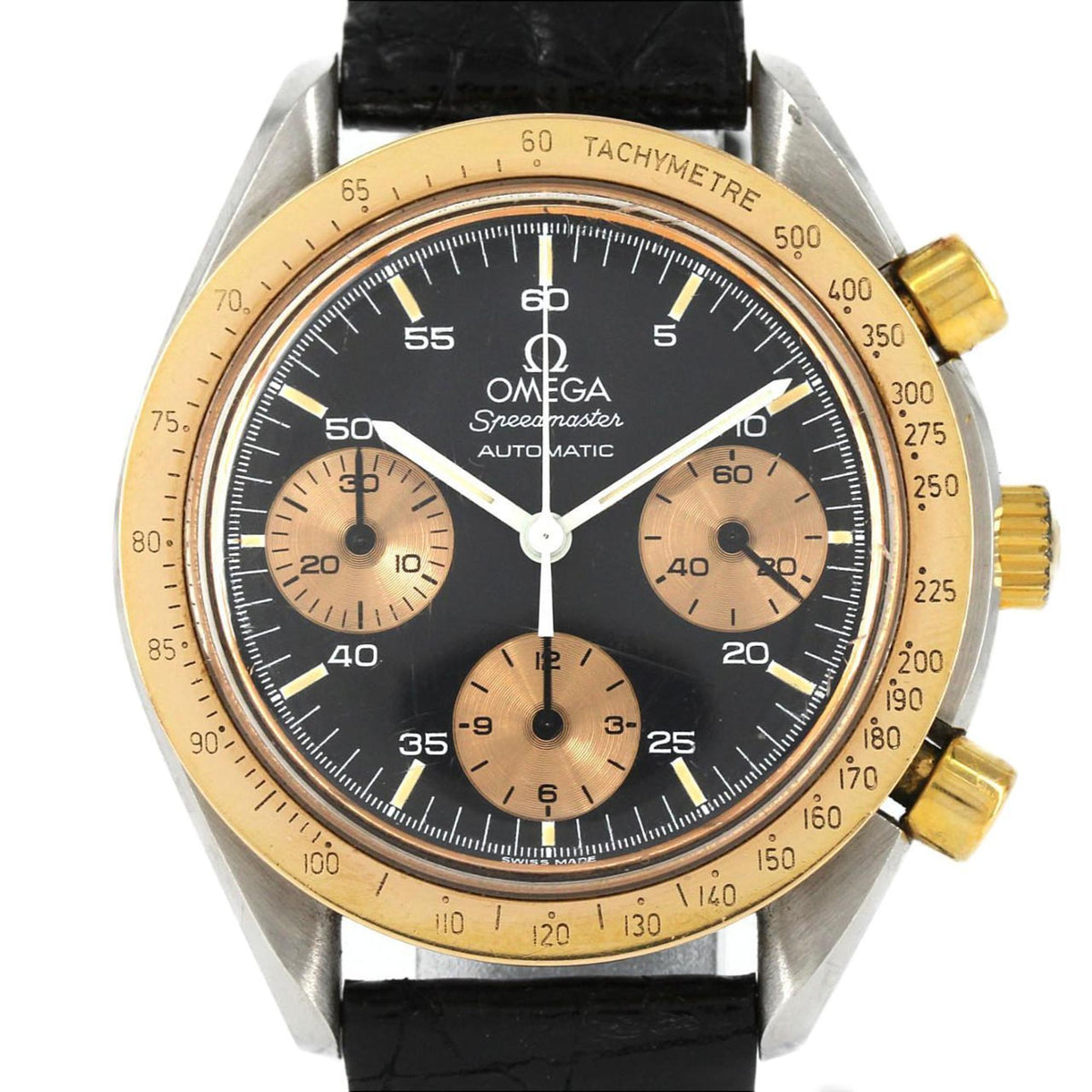 Pre-Owned Omega Speedmaster YG Combination 175.0033 SSxYG Automatic Watch