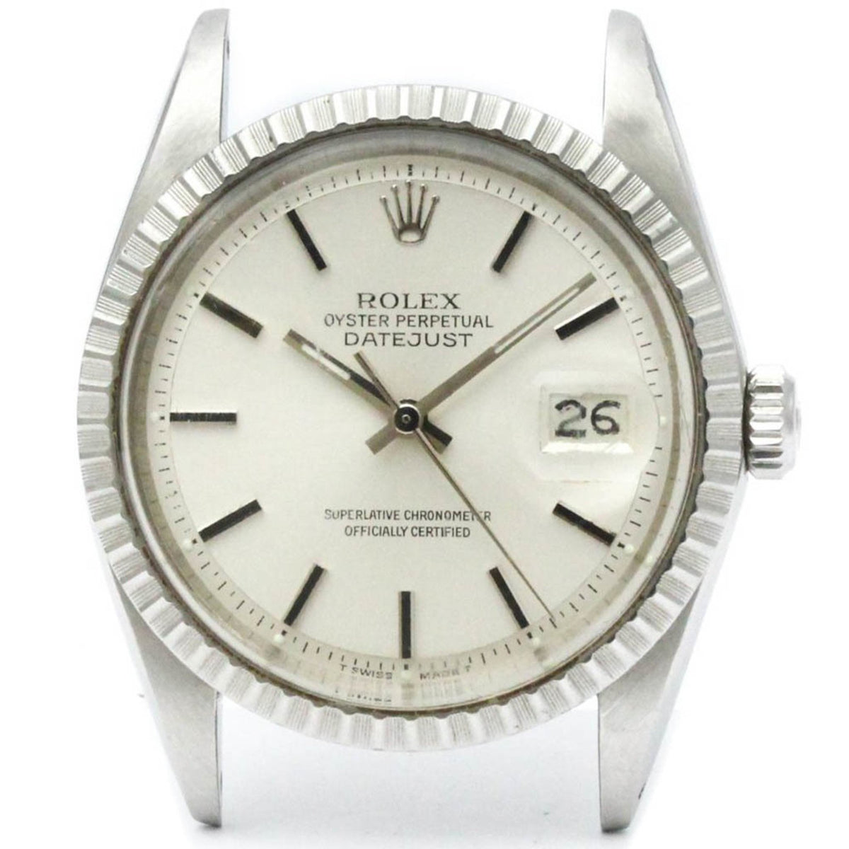 Pre-Owned Vintage ROLEX Datejust 1603 Steel Automatic Mens Watch Head Only