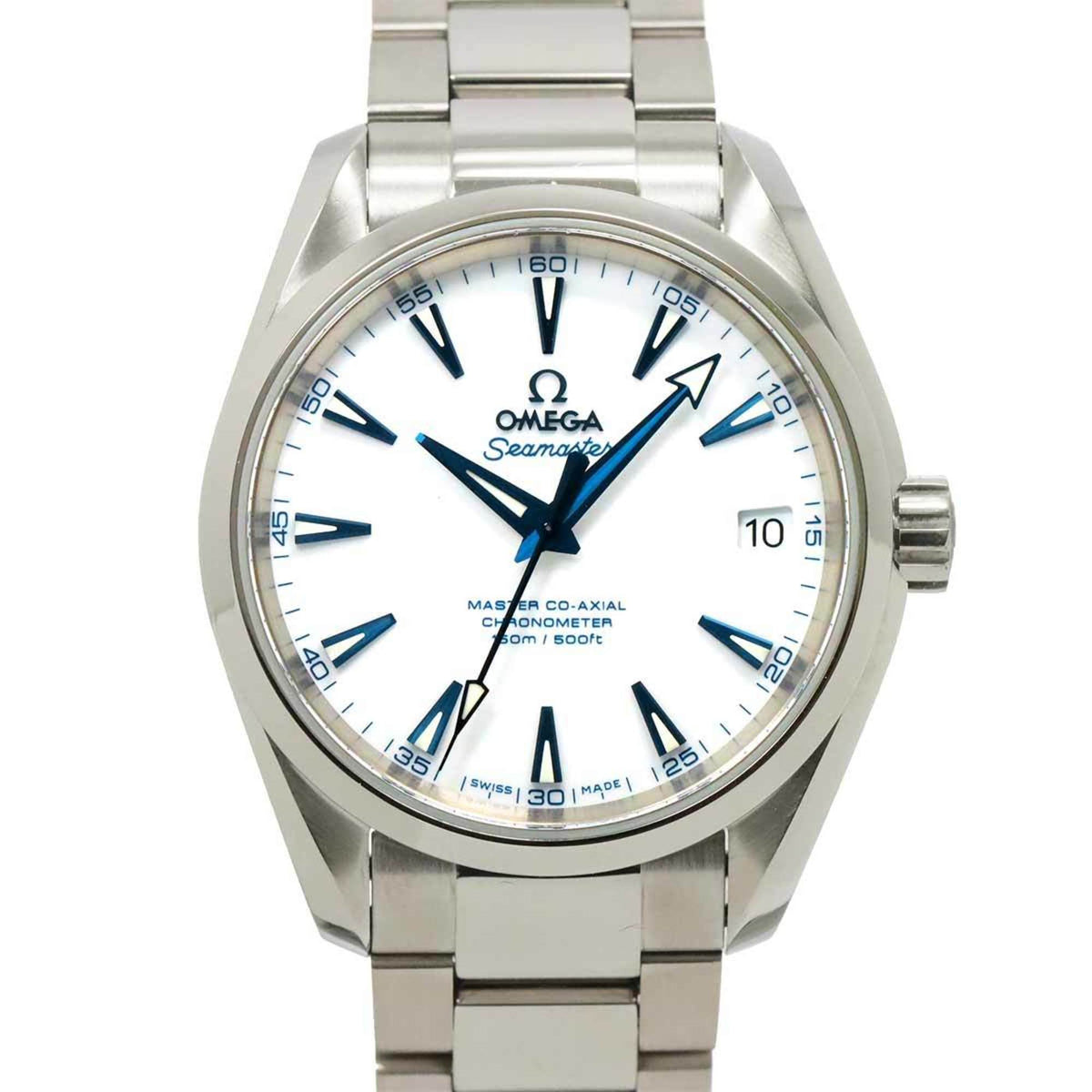 Pre-Owned OMEGA Seamaster Aqua Terra Good Planet 231 90 39 21 04 001 Men's Watch Date White Automatic