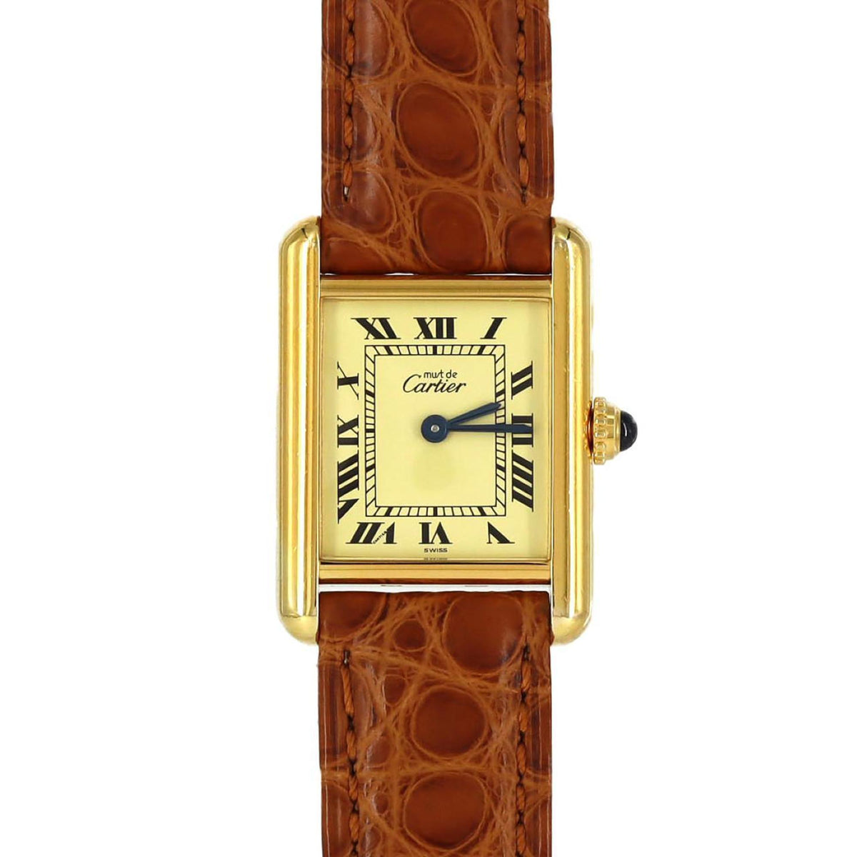 Pre-Owned Cartier Must Tank SM GP W1003153 Quartz Watch