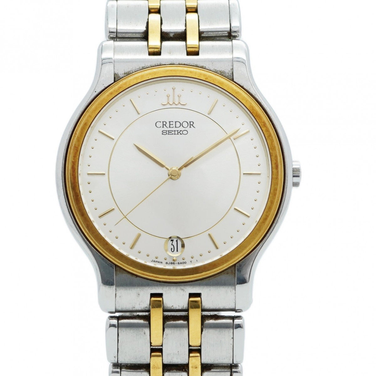 Pre-Owned Seiko Credor 8J86-6A00 Gold Dial Men's Watch