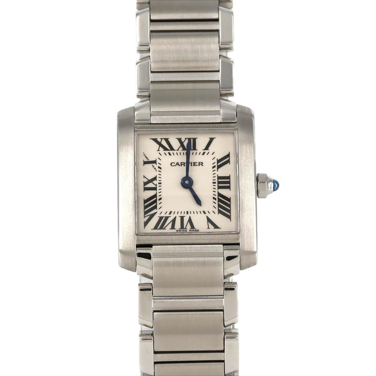 Montre-bracelet à quartz Cartier Tank Francaise SM W51008Q3 SS d'occasion 