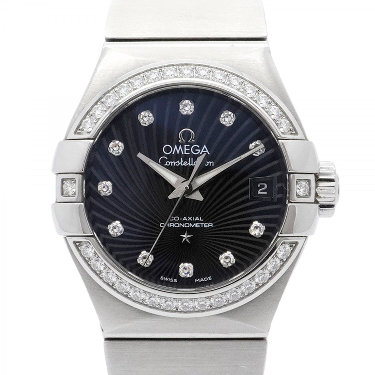 Pre-Owned Omega Constellation 123.15.27.20.51.001 Black Dial Women's Watch
