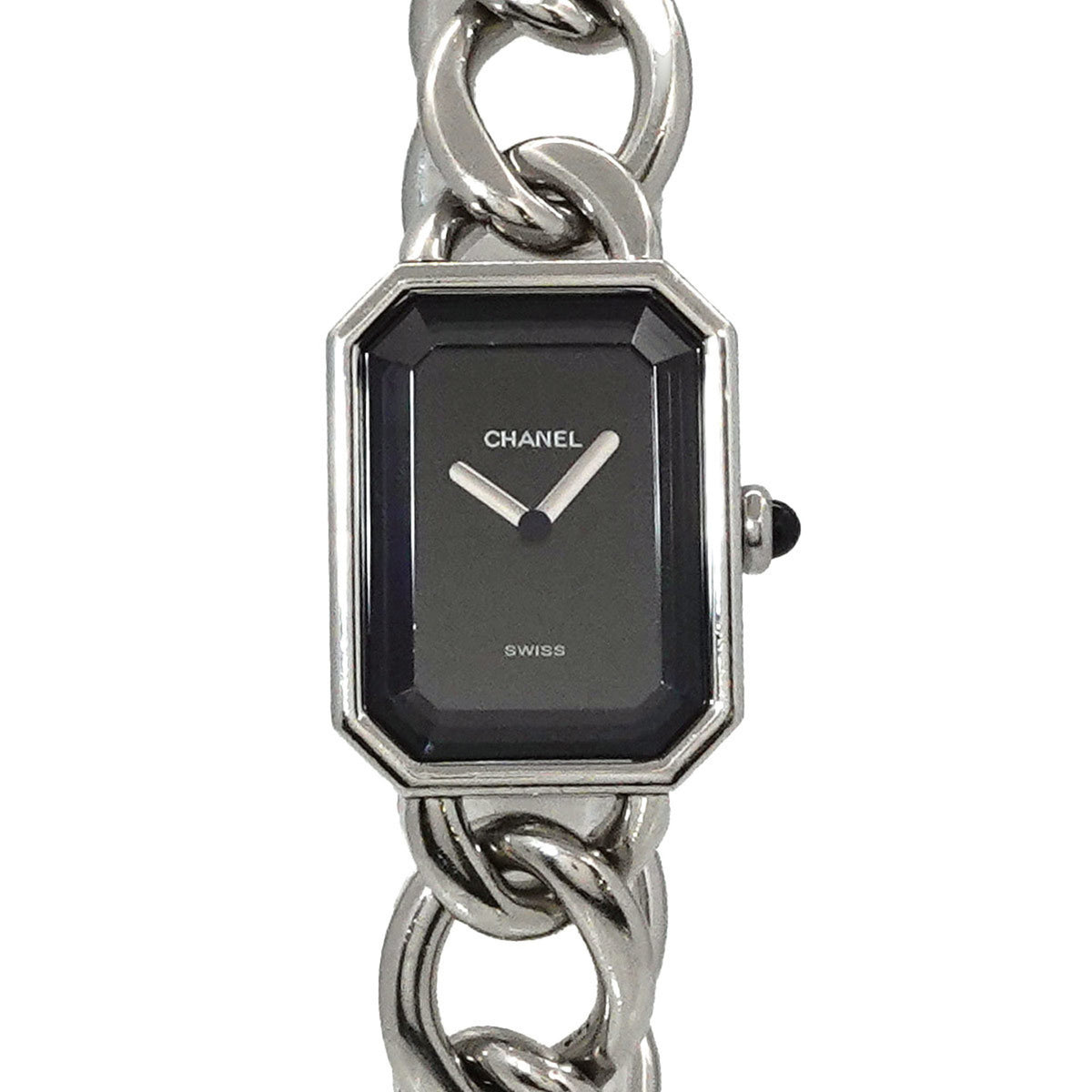 Pre-Owned CHANEL Premiere L size H0452 Ladies watch Black quartz