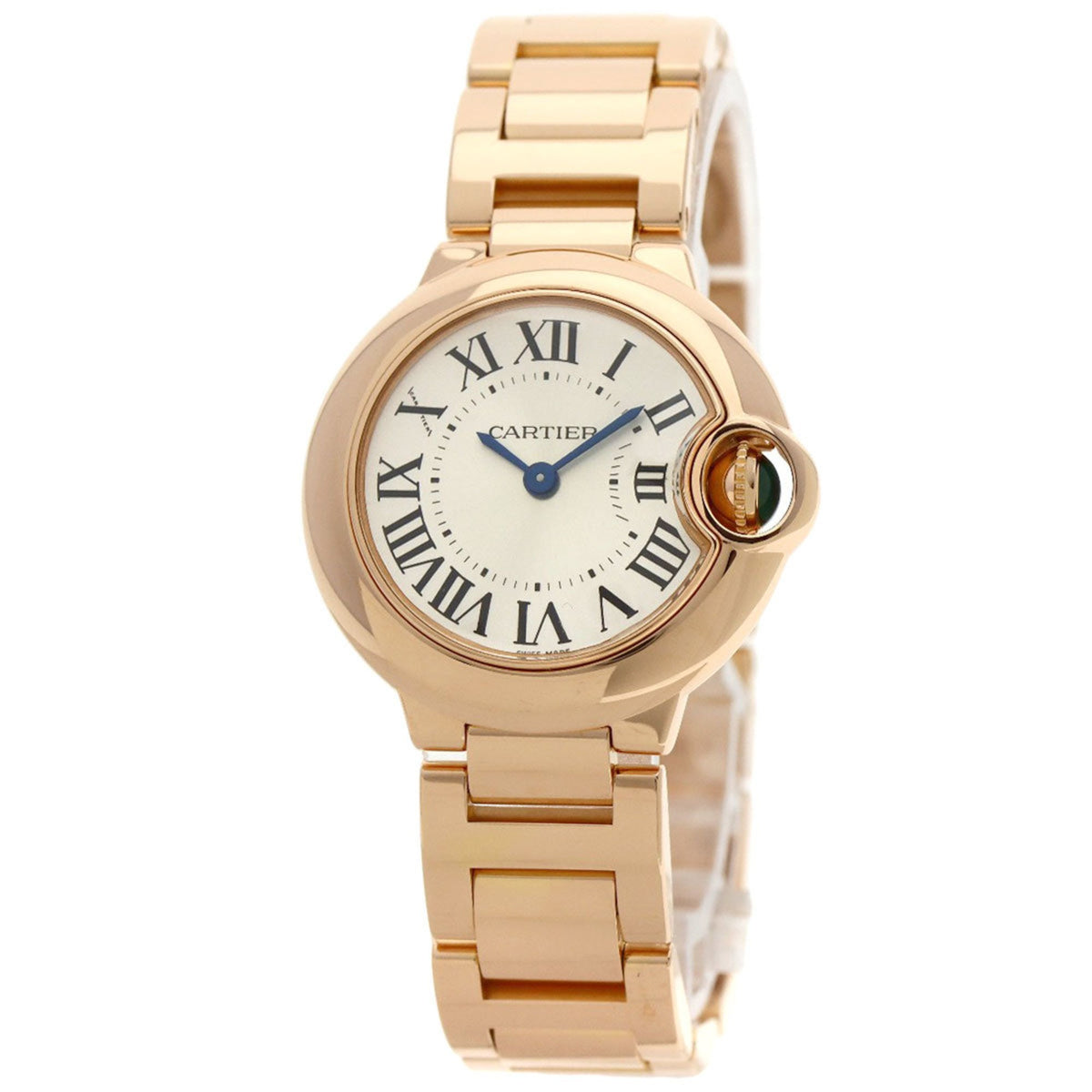 Pre-Owned Cartier W69002Z2 Ballon Bleu 28mm Watch K18 Pink Gold K18PG Ladies CARTIER