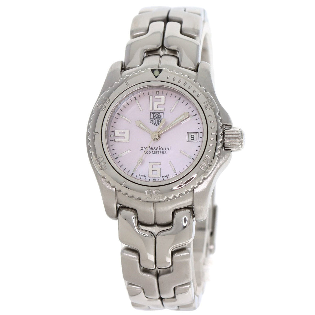 Pre-Owned TAG Heuer WT141F Link Date Watch Stainless Steel SS Ladies HEUER