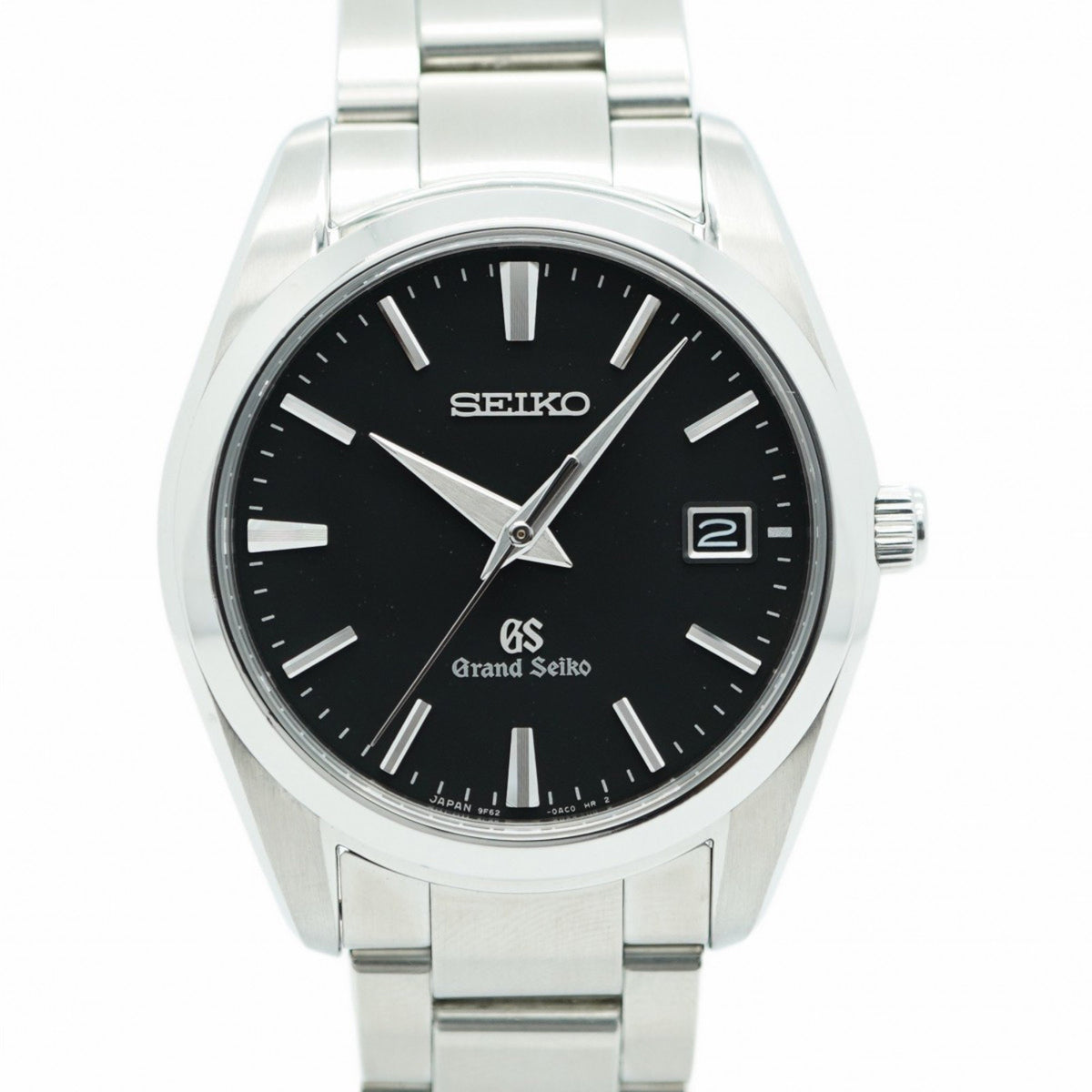Pre-Owned Seiko Grand 9F62-0AB0 Black Dial Men's Watch